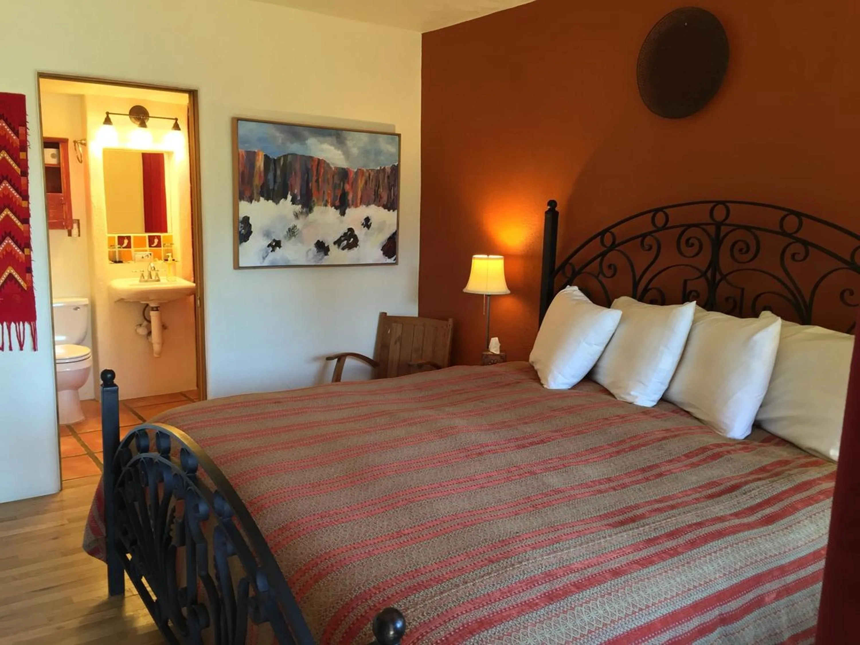 Bed in Santa Fe Bed & Breakfast