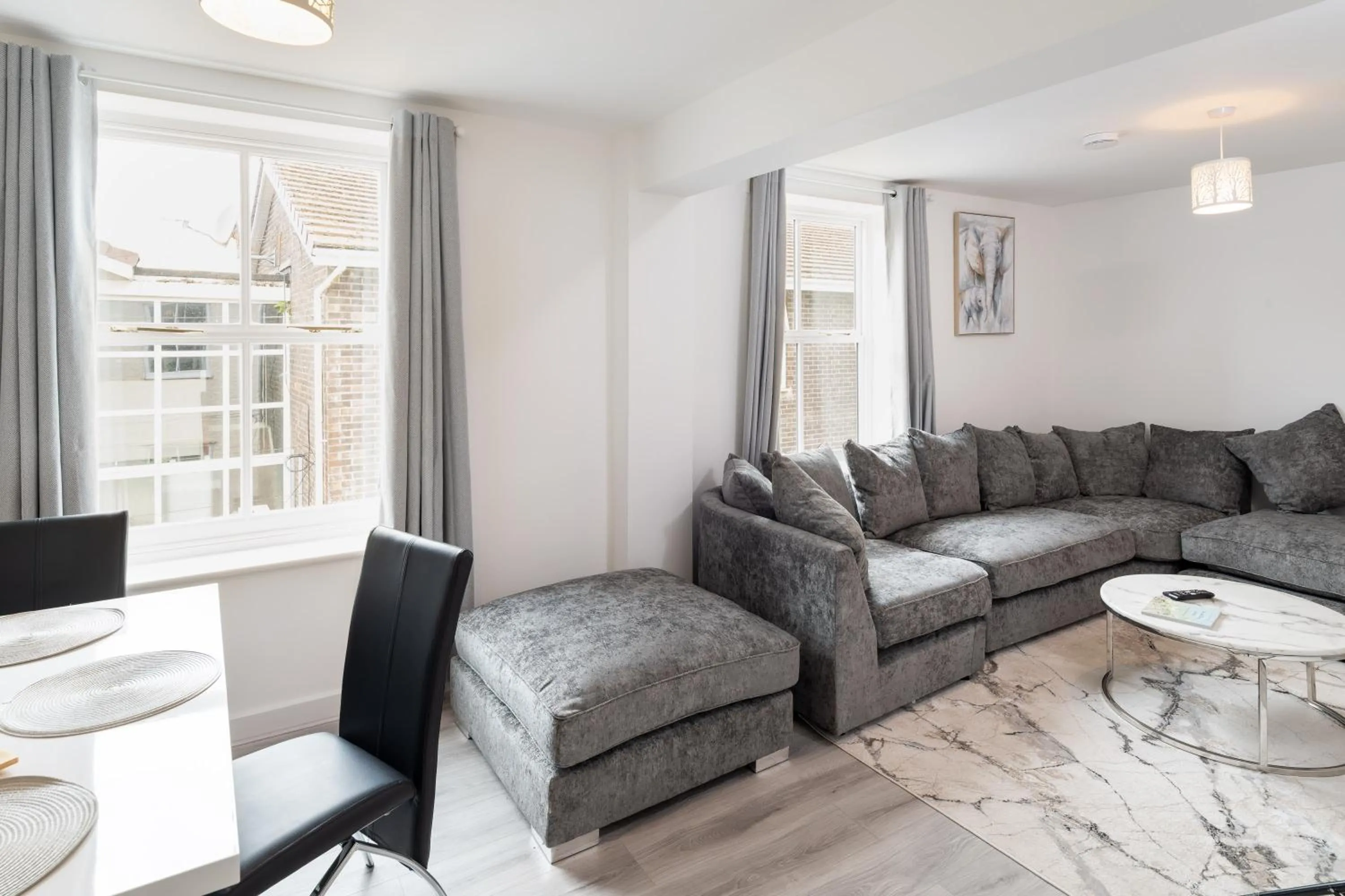 Living room in Trehawke House