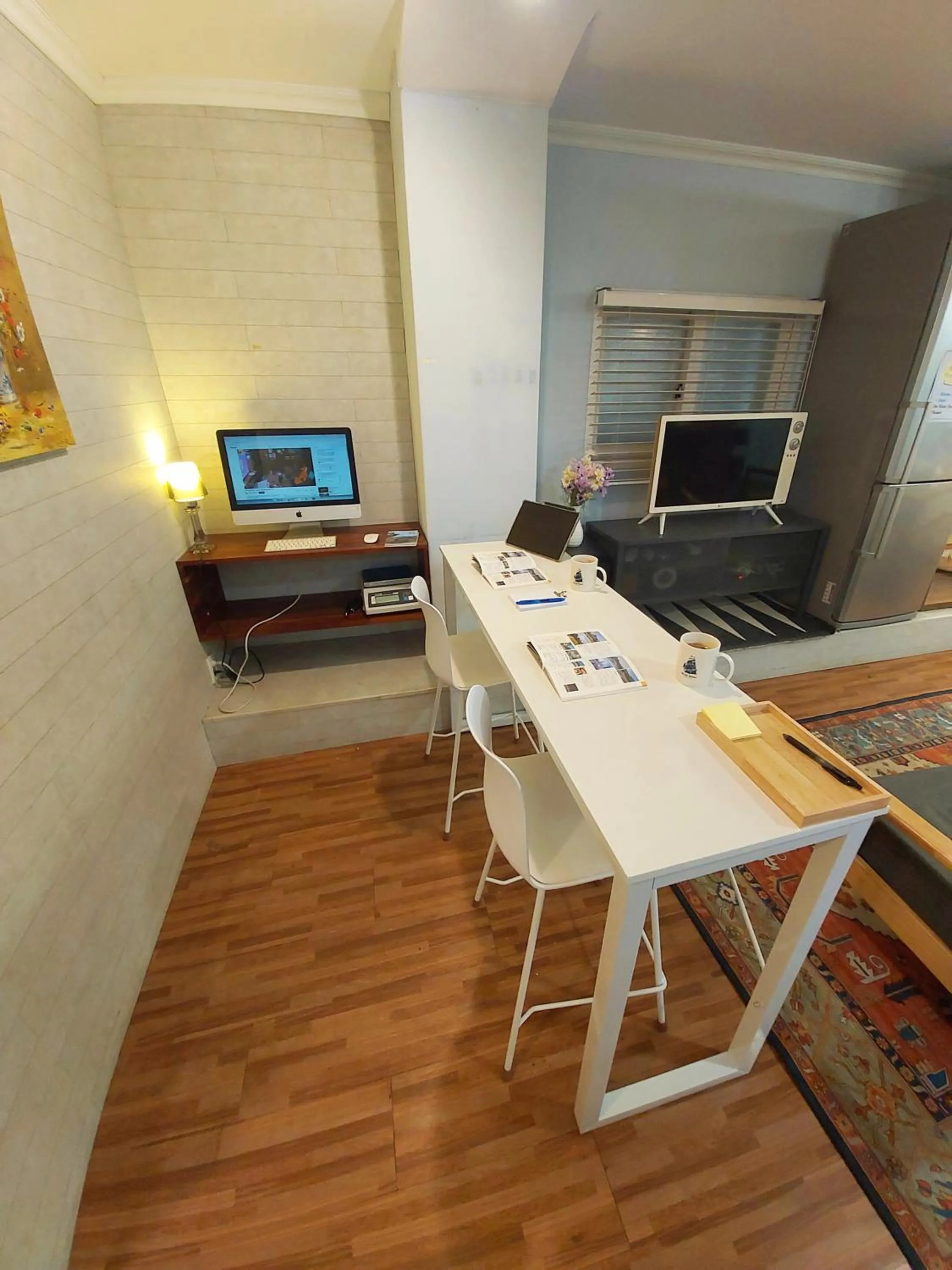 Living room in Blue Boat Hostel Myeongdong