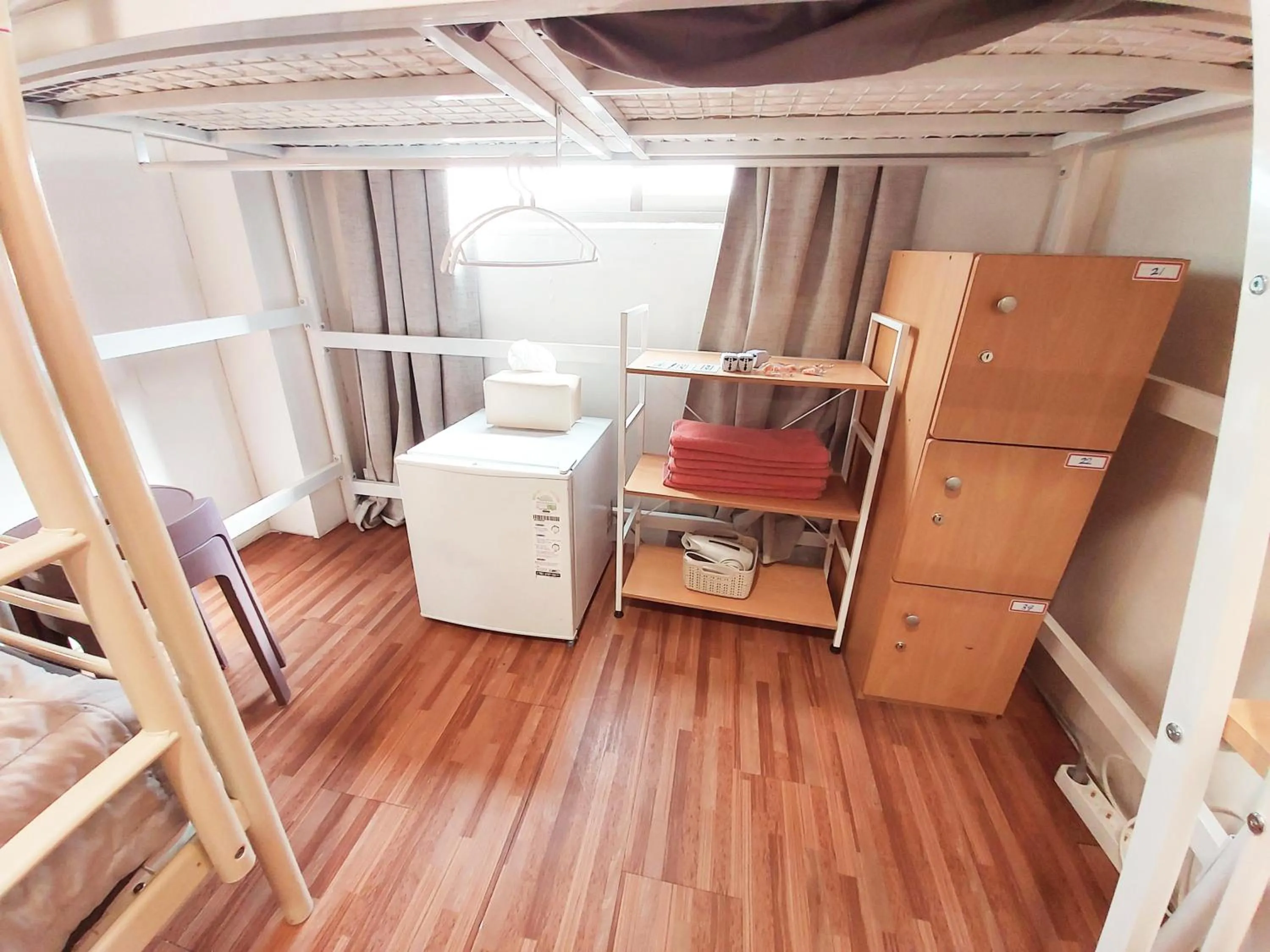 wardrobe in Blue Boat Hostel Myeongdong