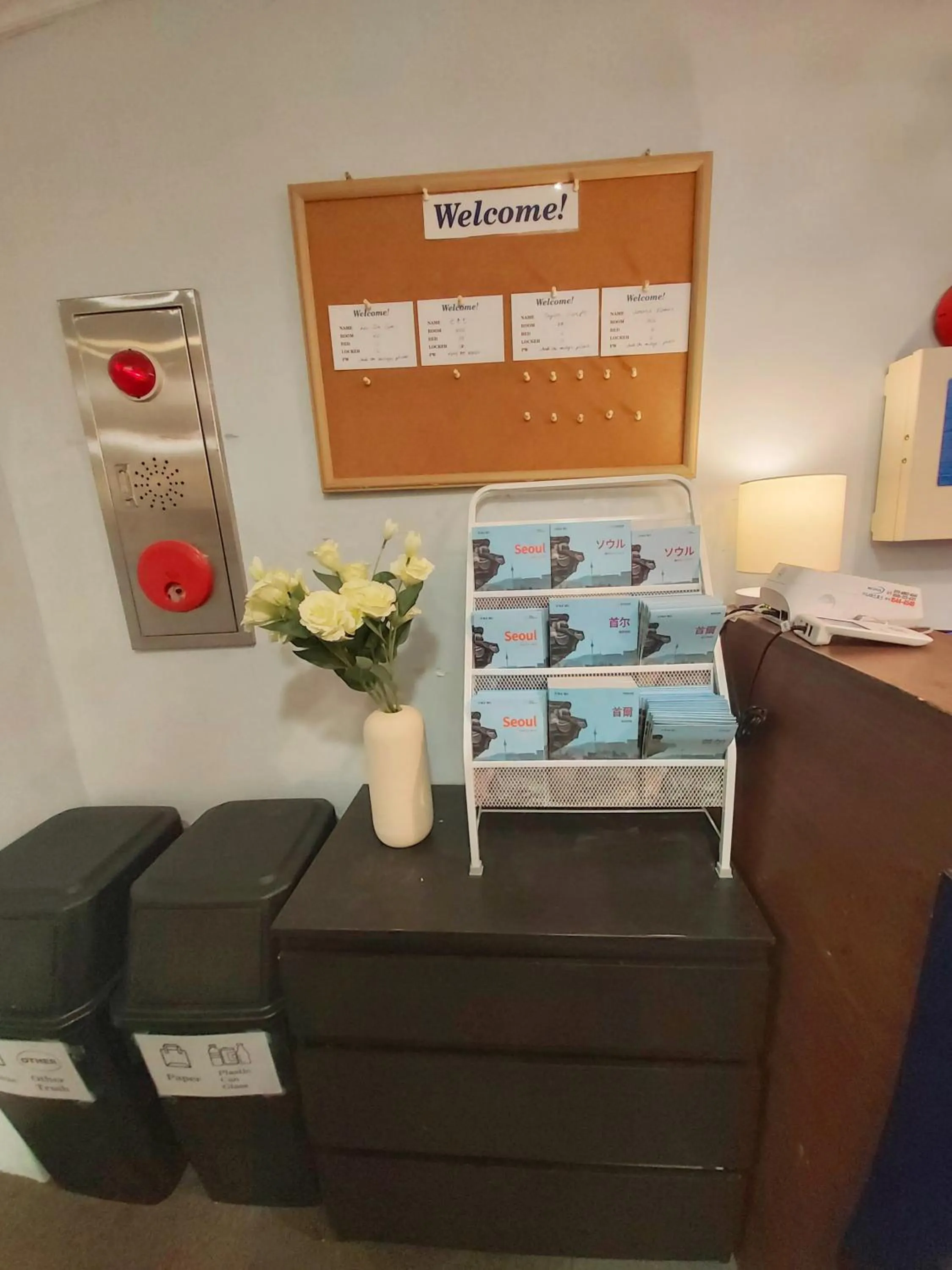 Lobby or reception in Blue Boat Hostel Myeongdong