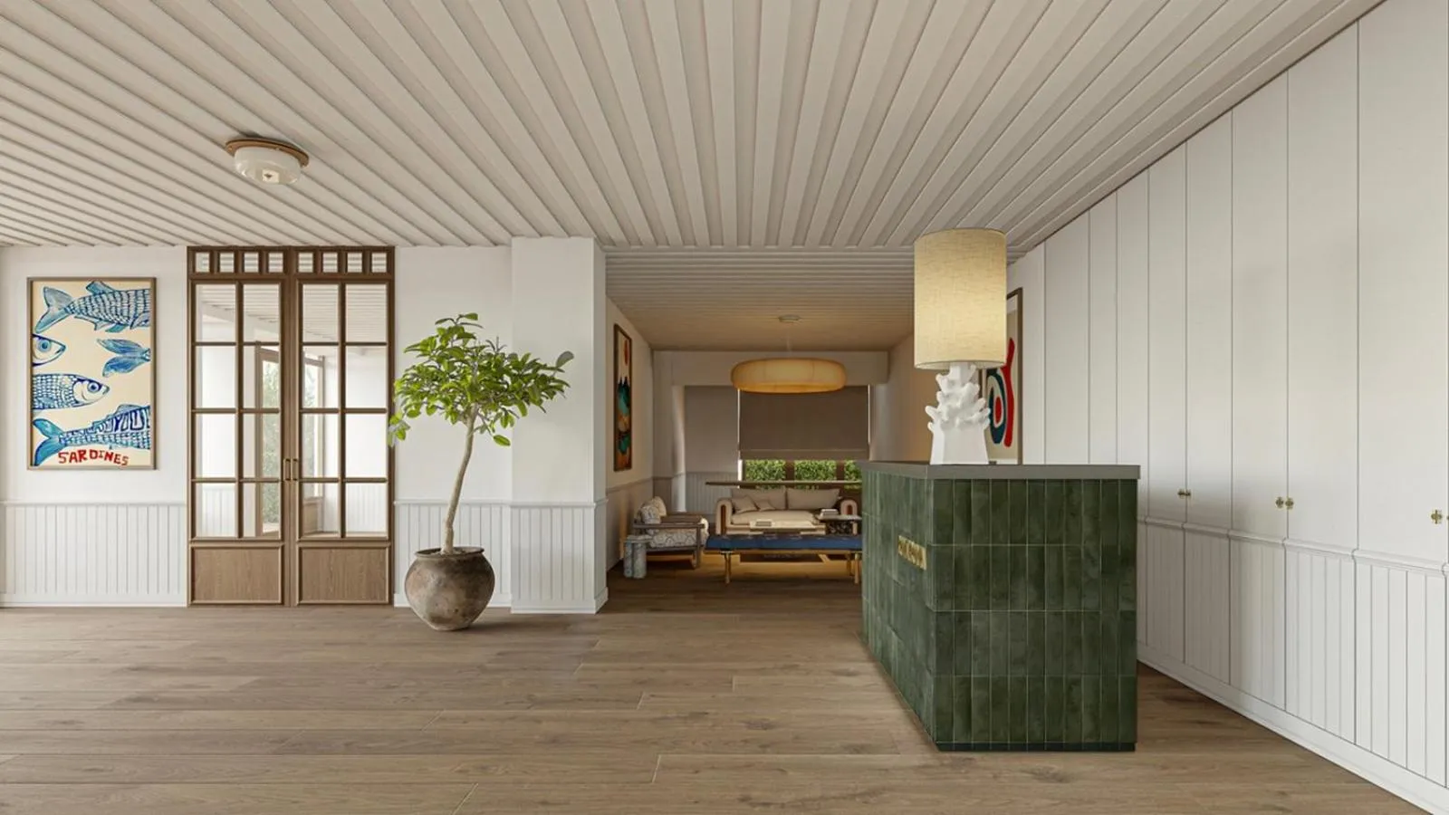 Lobby or reception in Hoposa Panorama