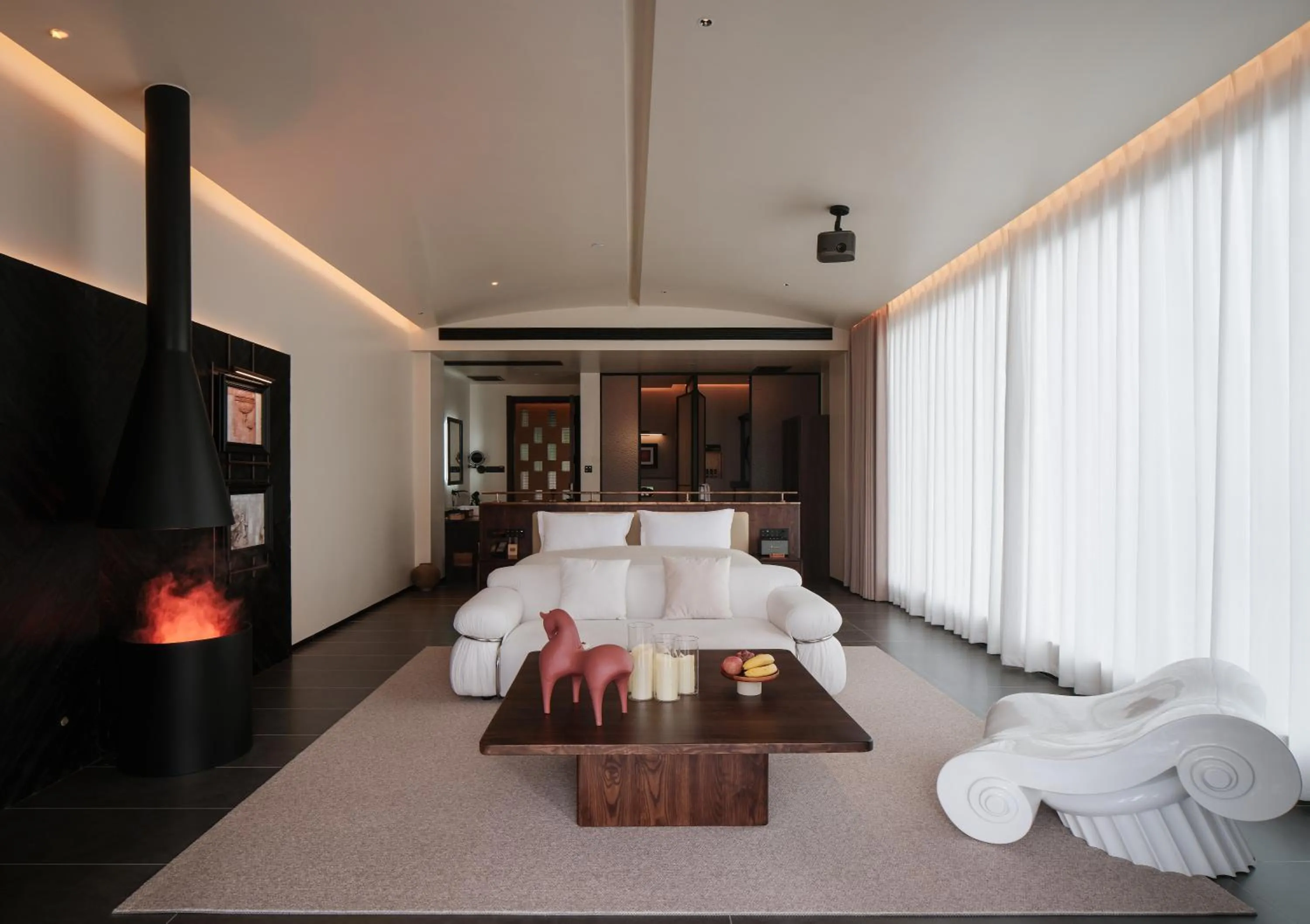 Bed in Lijiang jijian Xiangwang SOOOAN Luxury Resort Hotel