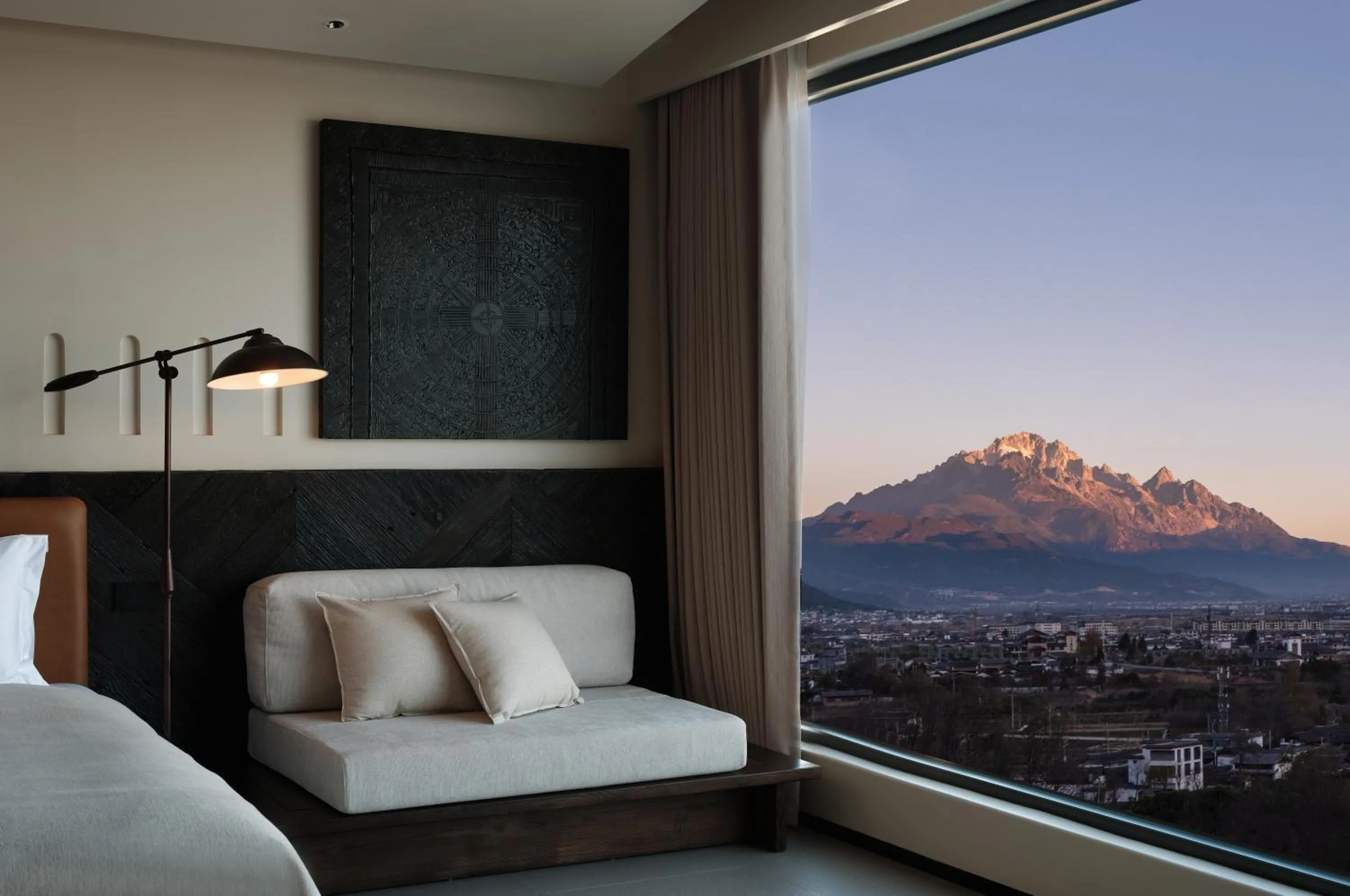 Bed in Lijiang jijian Xiangwang SOOOAN Luxury Resort Hotel