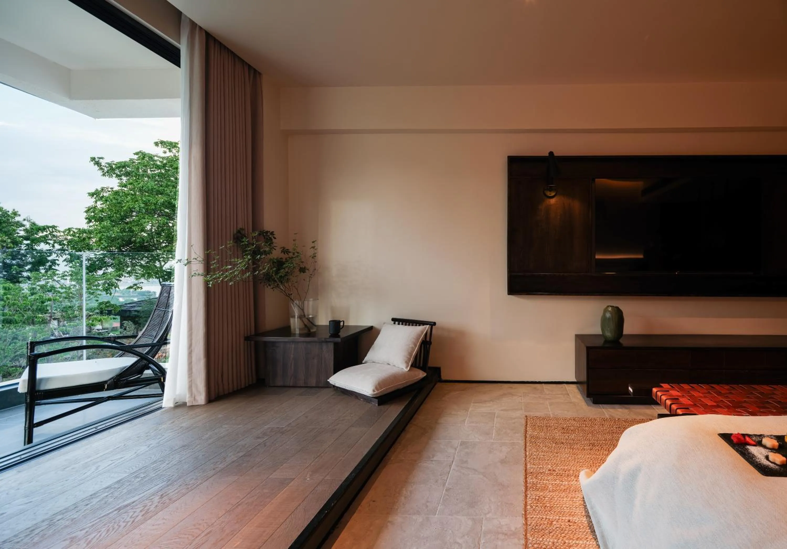 Bed in Lijiang jijian Xiangwang SOOOAN Luxury Resort Hotel