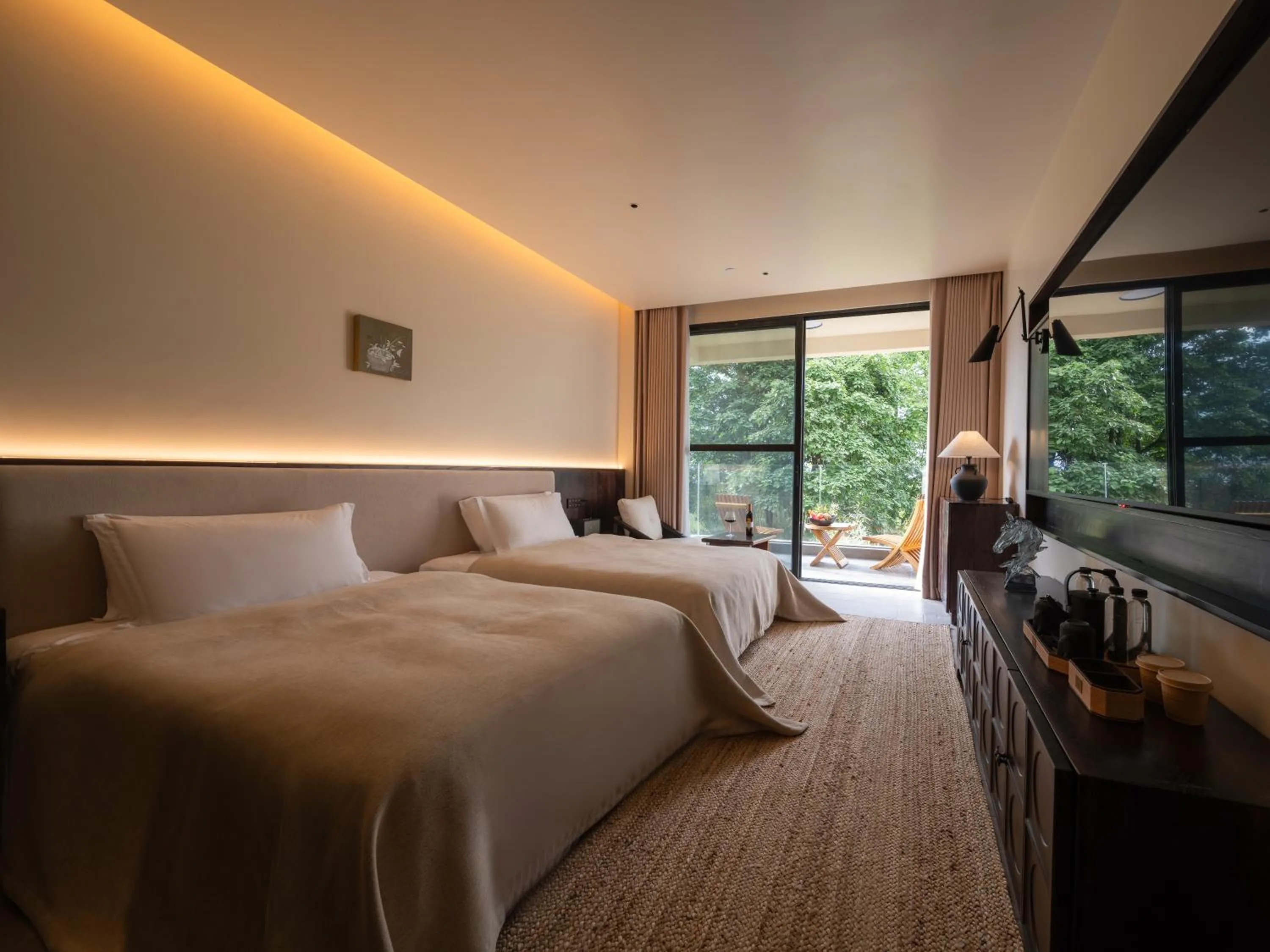 Bed in Lijiang jijian Xiangwang SOOOAN Luxury Resort Hotel