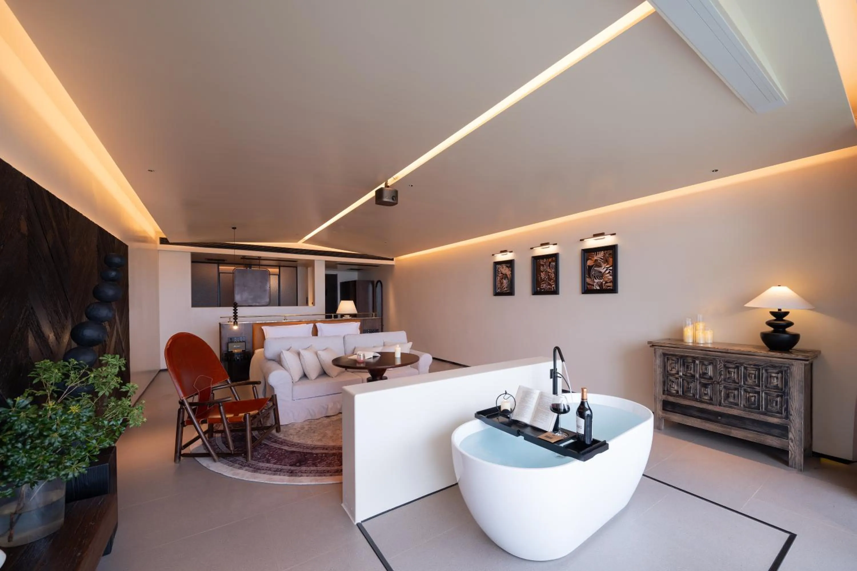 Living room in Lijiang jijian Xiangwang SOOOAN Luxury Resort Hotel