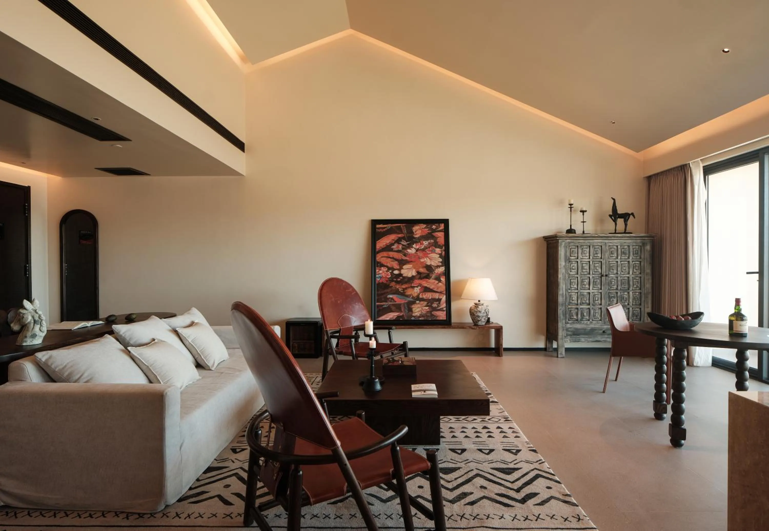 Living room in Lijiang jijian Xiangwang SOOOAN Luxury Resort Hotel