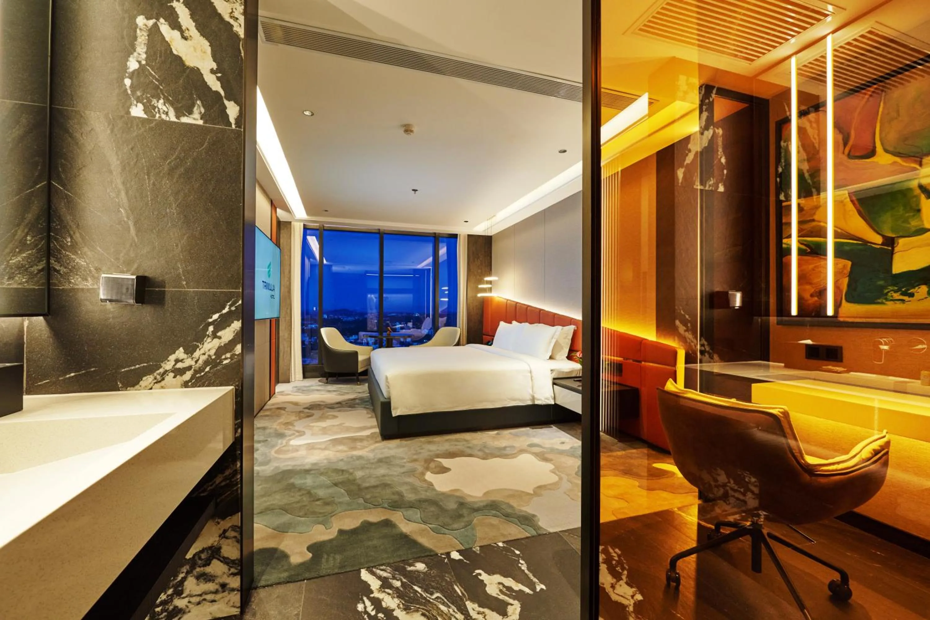 Bedroom, Bed in TRIMULIA Hotel