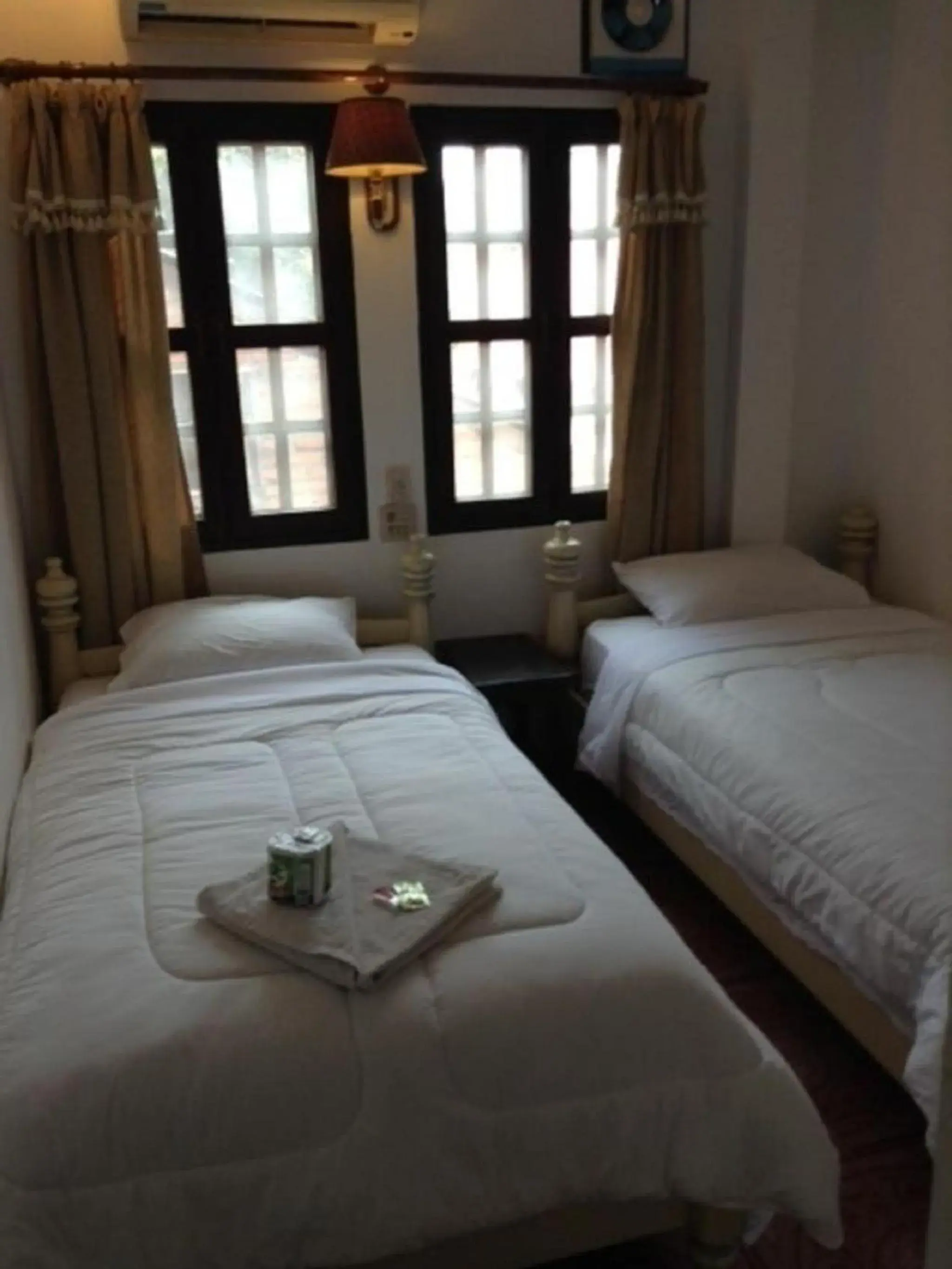 Bed in View Khemkhong Guesthouse Bed in View Khemkhong Guesthouse