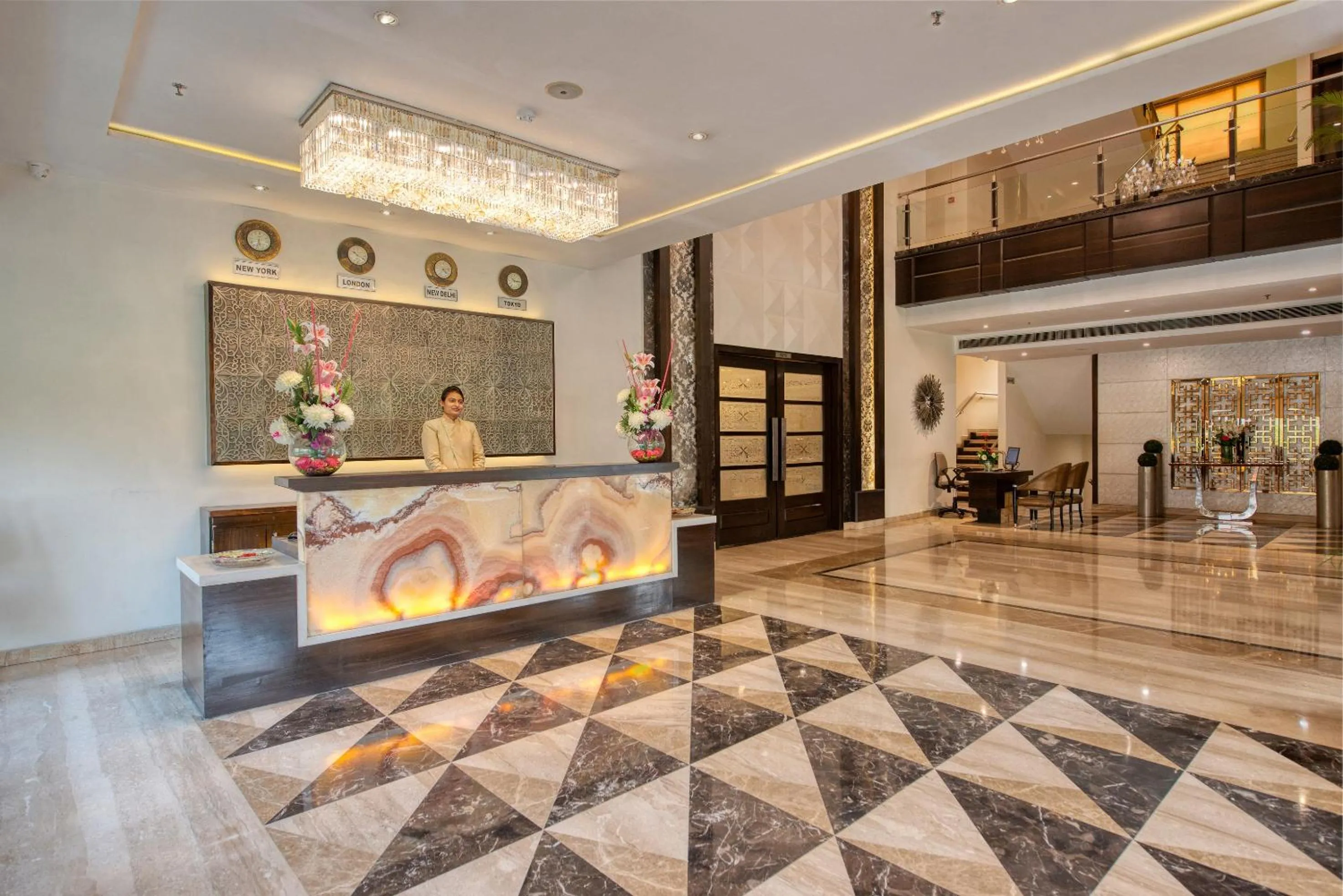 Lobby or reception in Sapna Clarks Inn Lucknow
