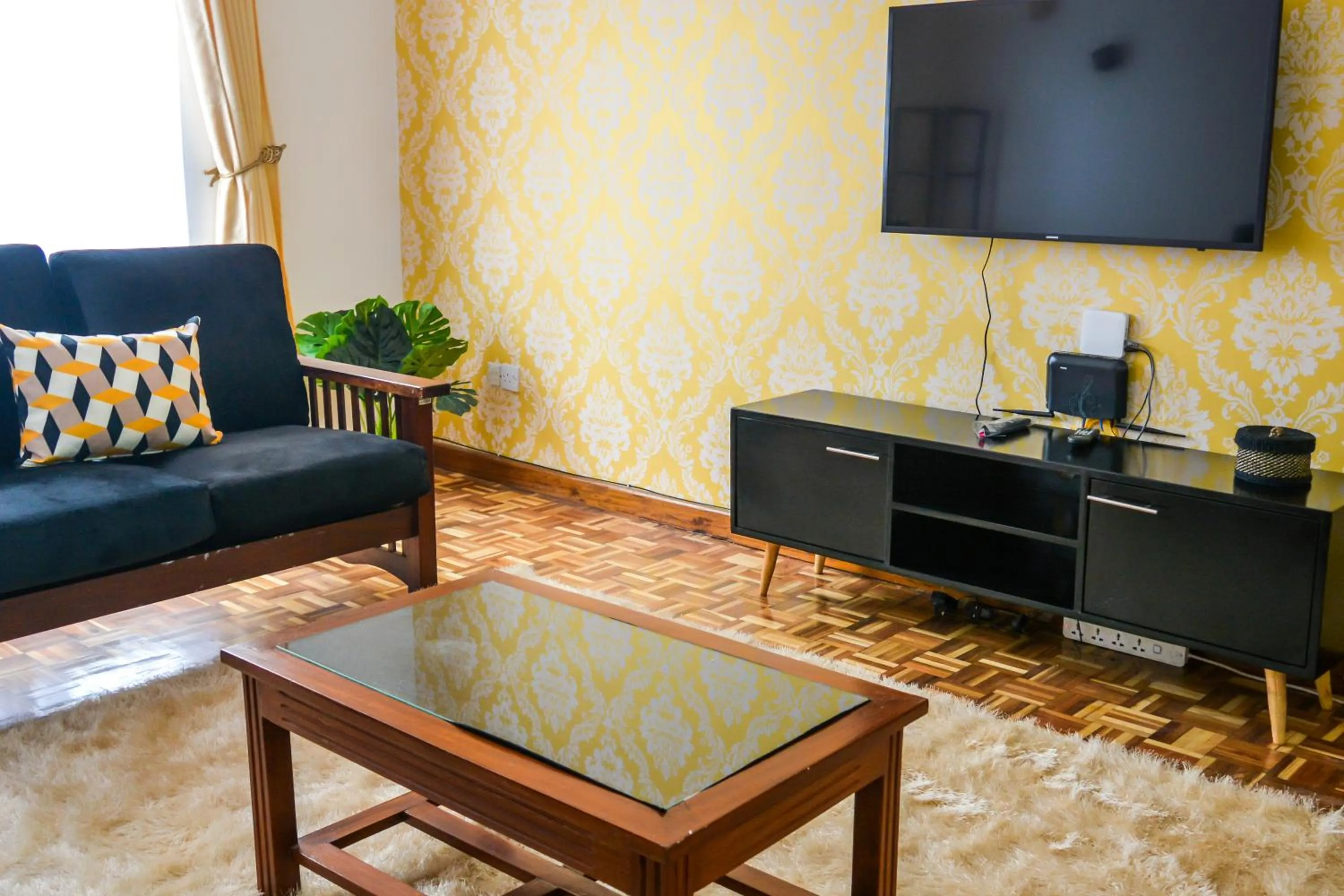 Living room in Brickwood Apartments