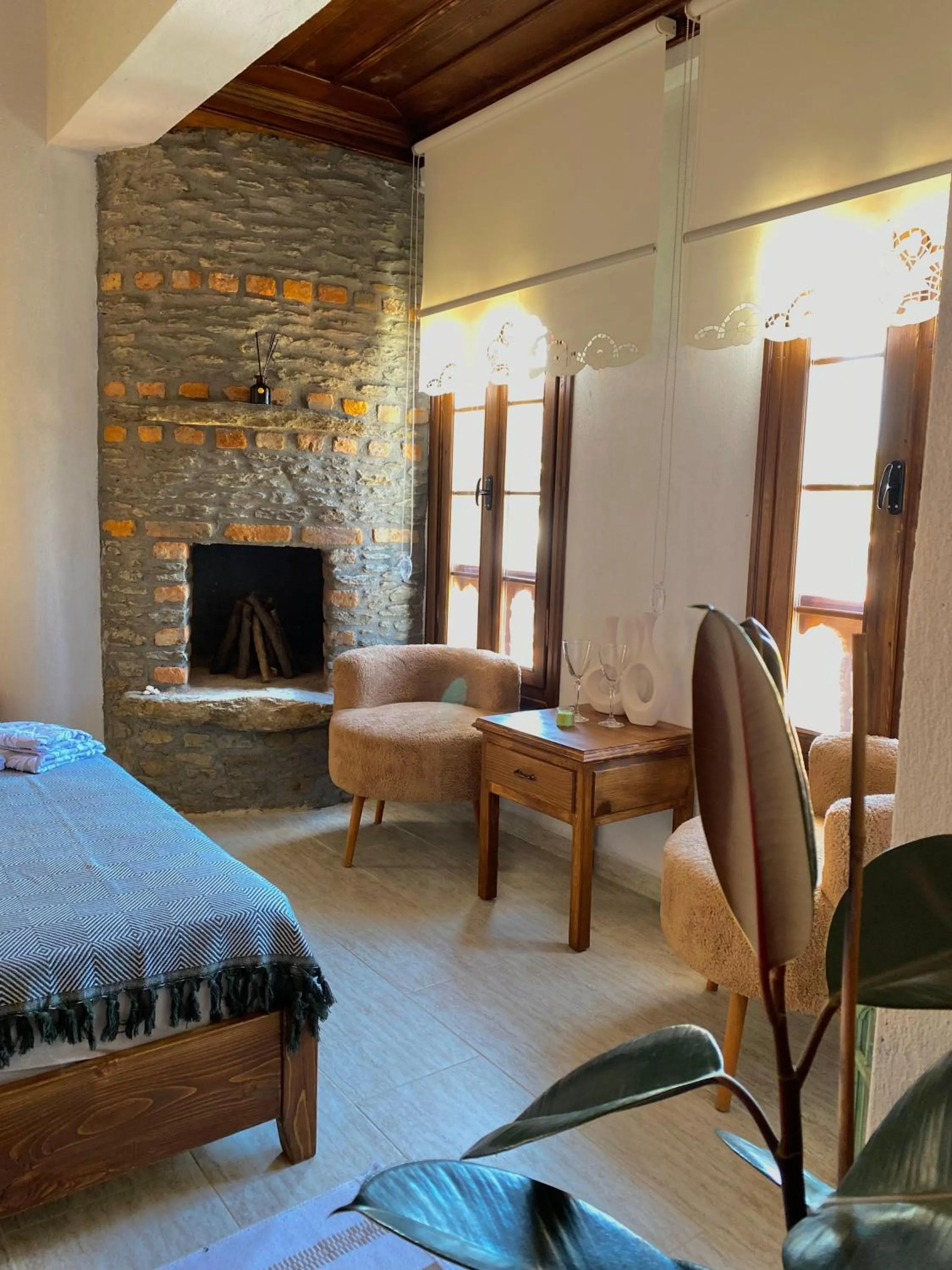 Bed in Şirince Kirke Otel