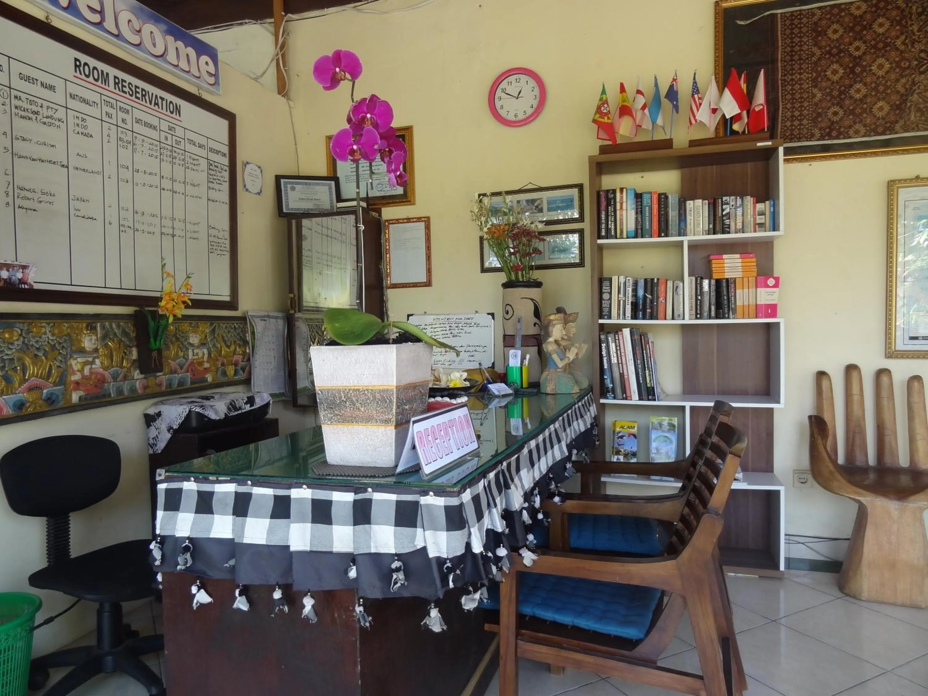 Living room in Segara Wangi Beach Cottages
