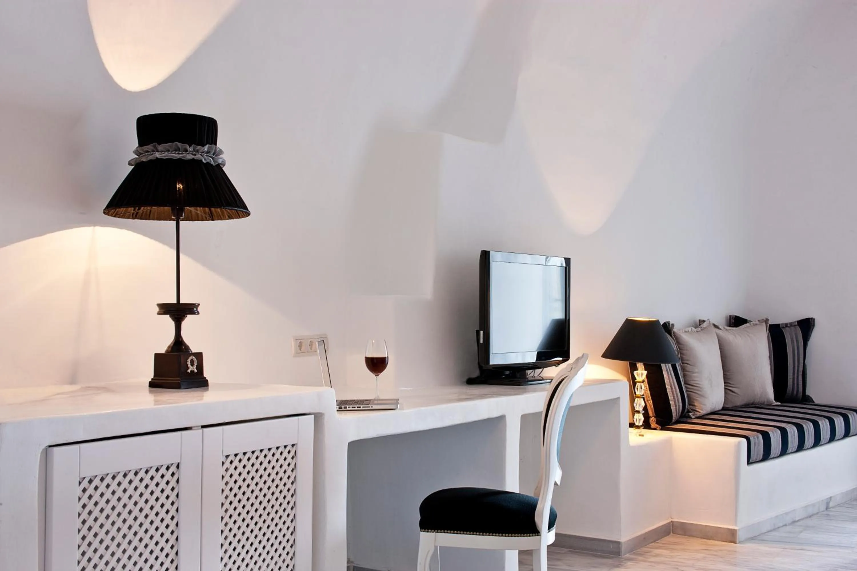 Seating area in Asteras Villas