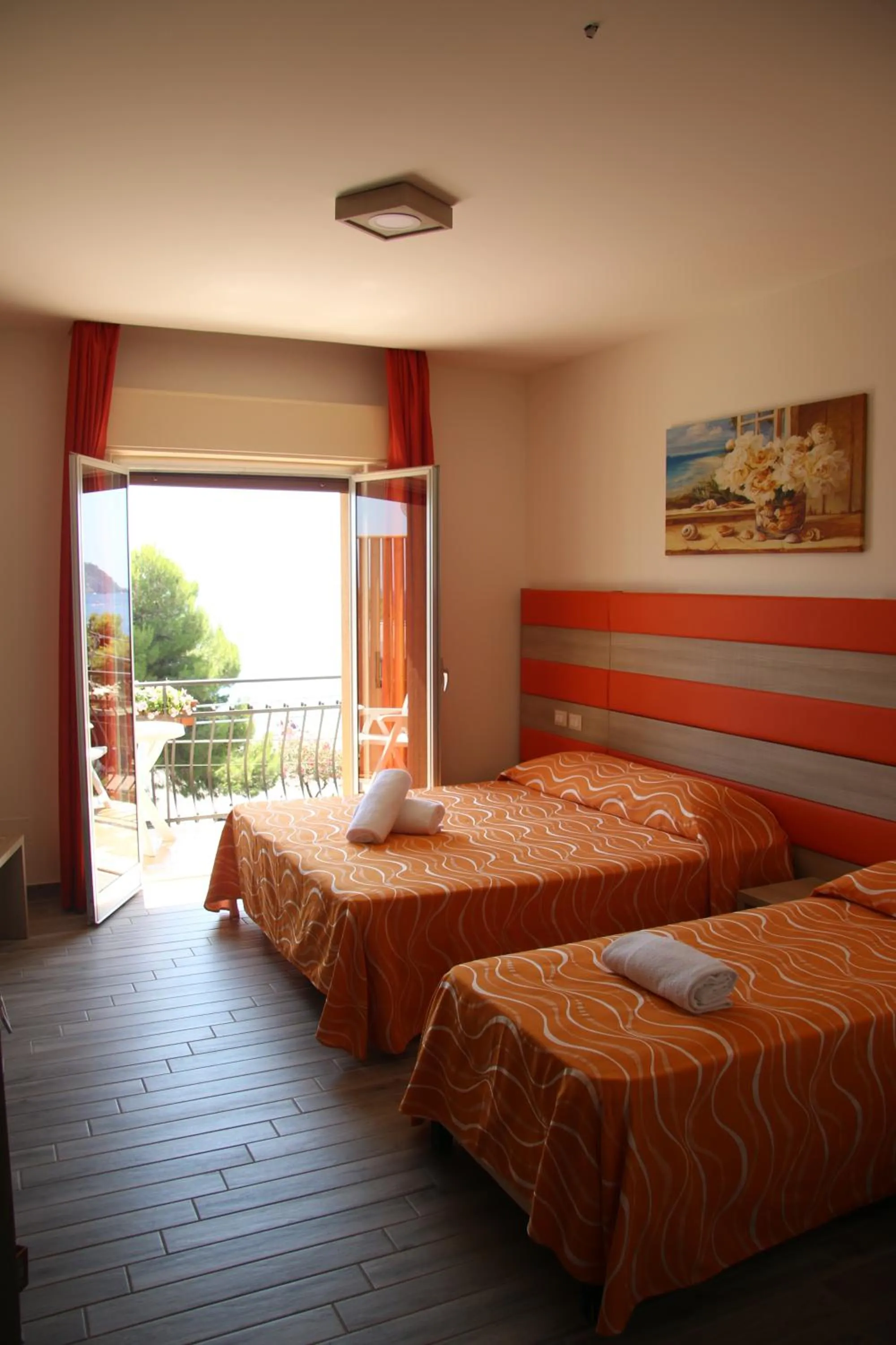 Bed in ChrisMare Hotel