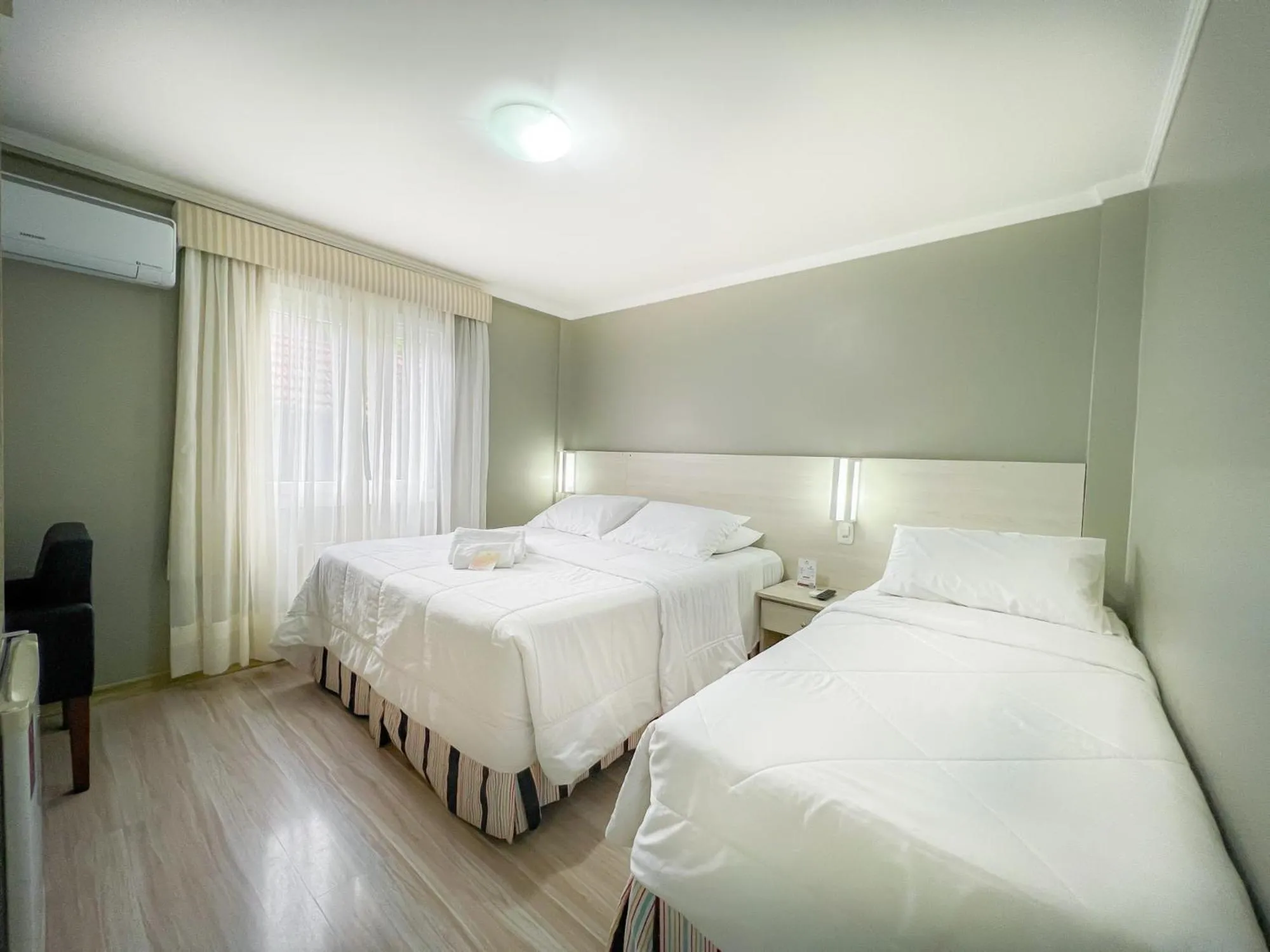 Bed in Pousada Viena