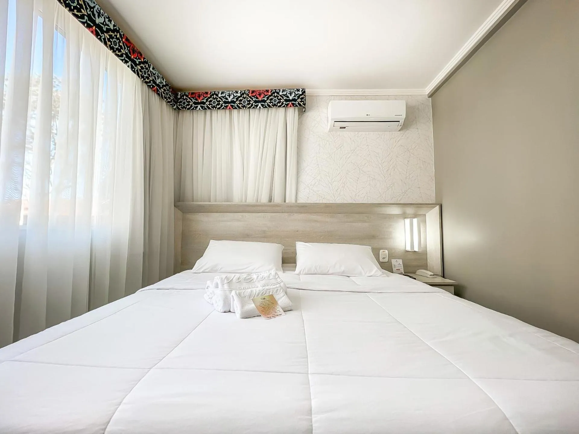 Bed in Pousada Viena