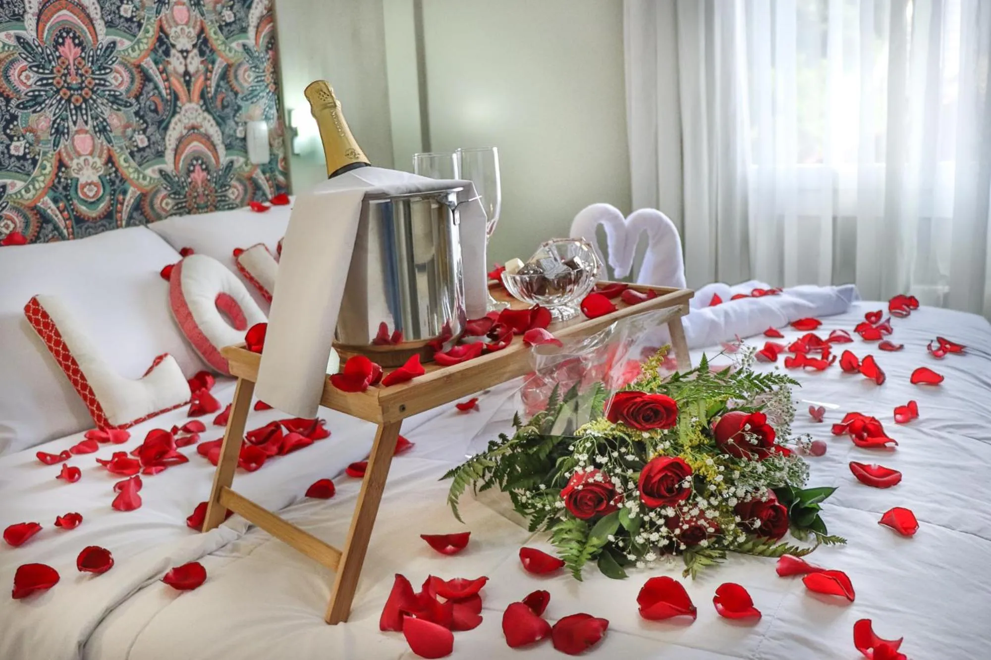 Decorative detail, Bed in Pousada Viena