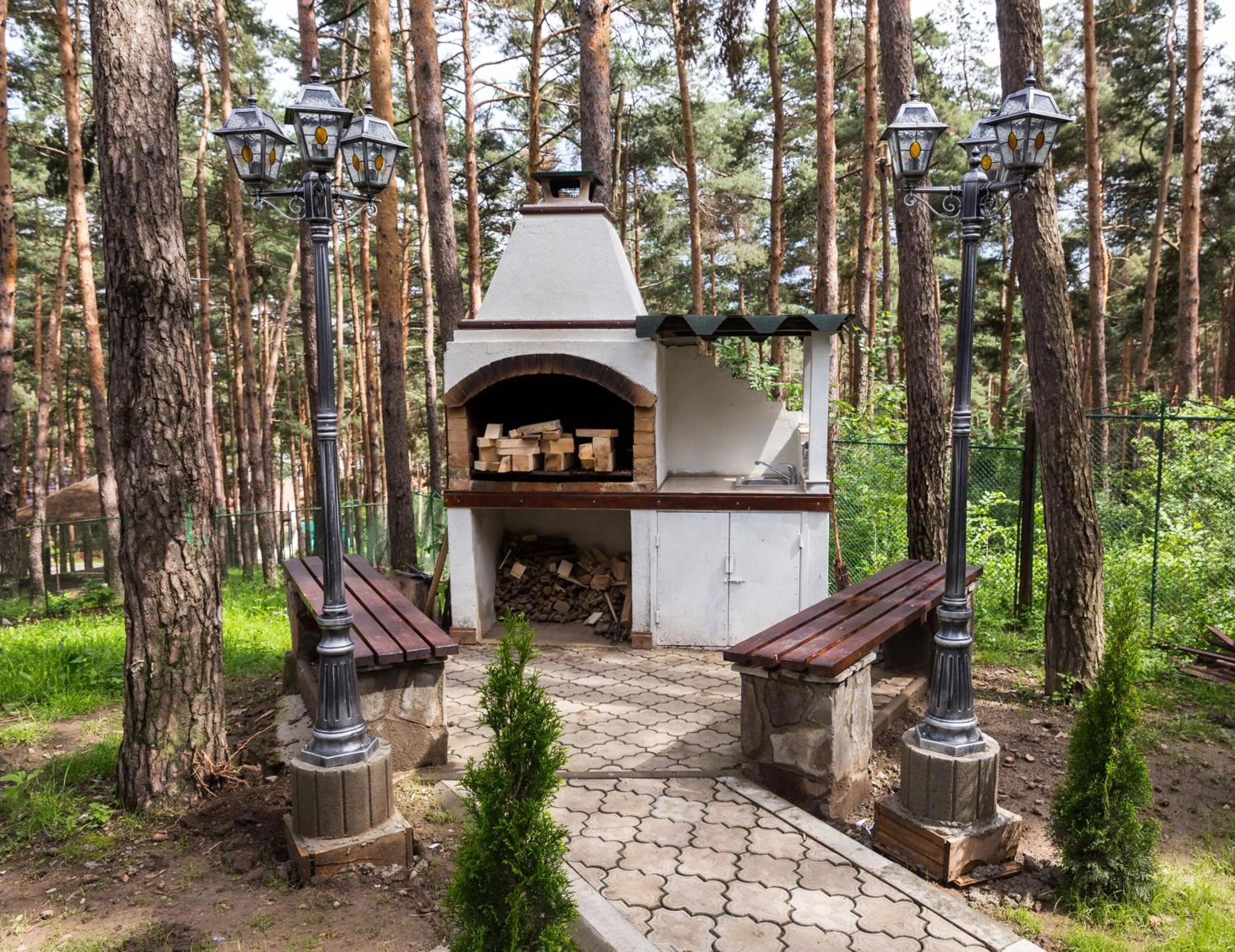 BBQ facilities in Complex Parc Pini Moinesti