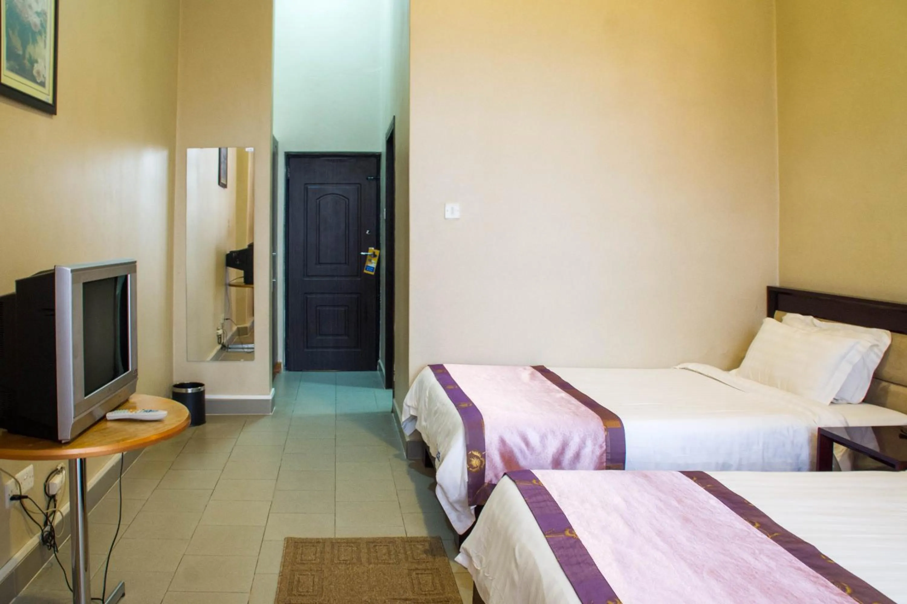 Bed in Lake View Resort Hotel