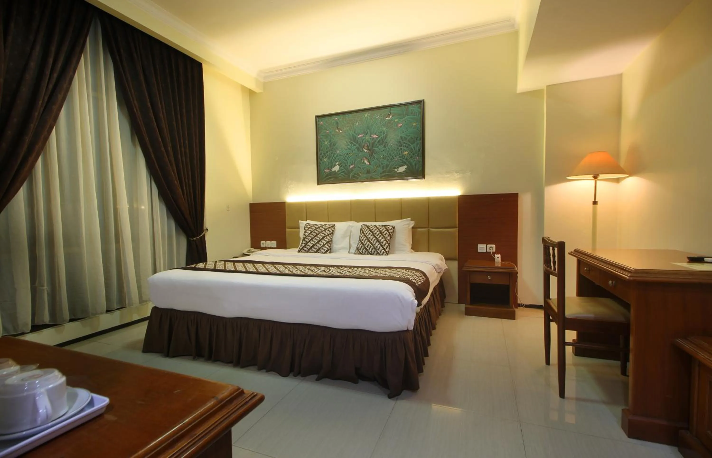 Bed in Hotel Grand Trisula Indramayu