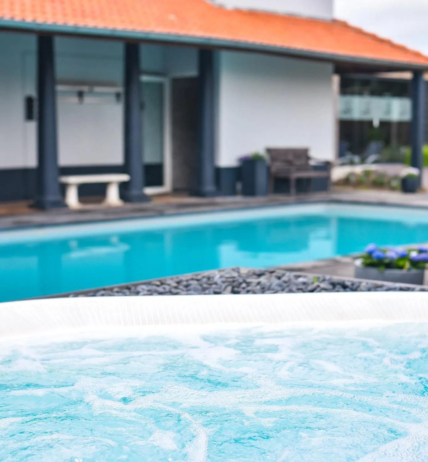 Swimming pool in Wellnesshotel Spabron