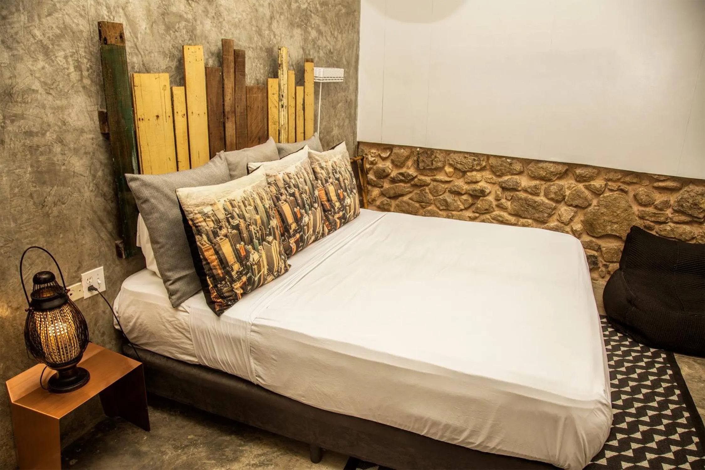 Bed in Hotel Casa Panama