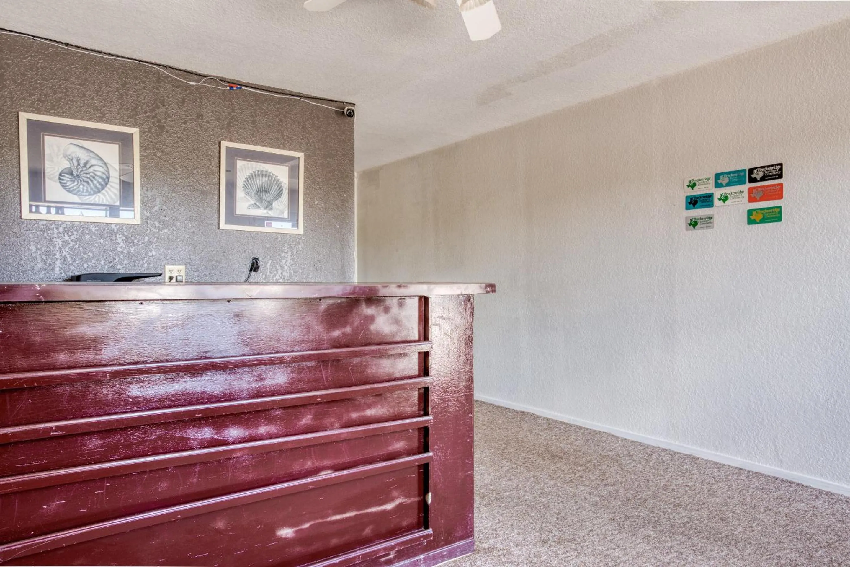 Lobby or reception in OYO Hotel Breckenridge TX Hubbard Creek Lake