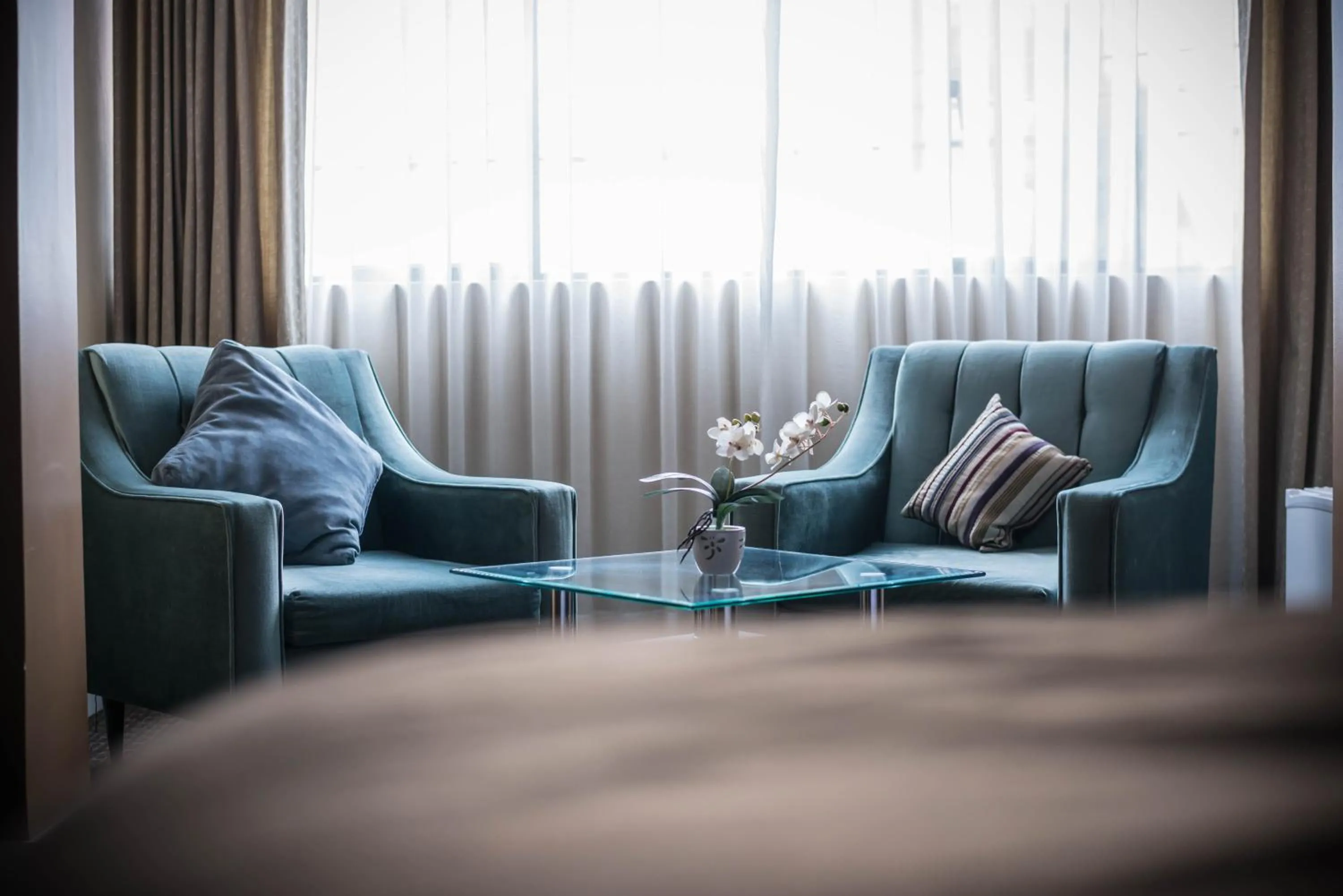 Living room in Los Leones Hotel Boutique
