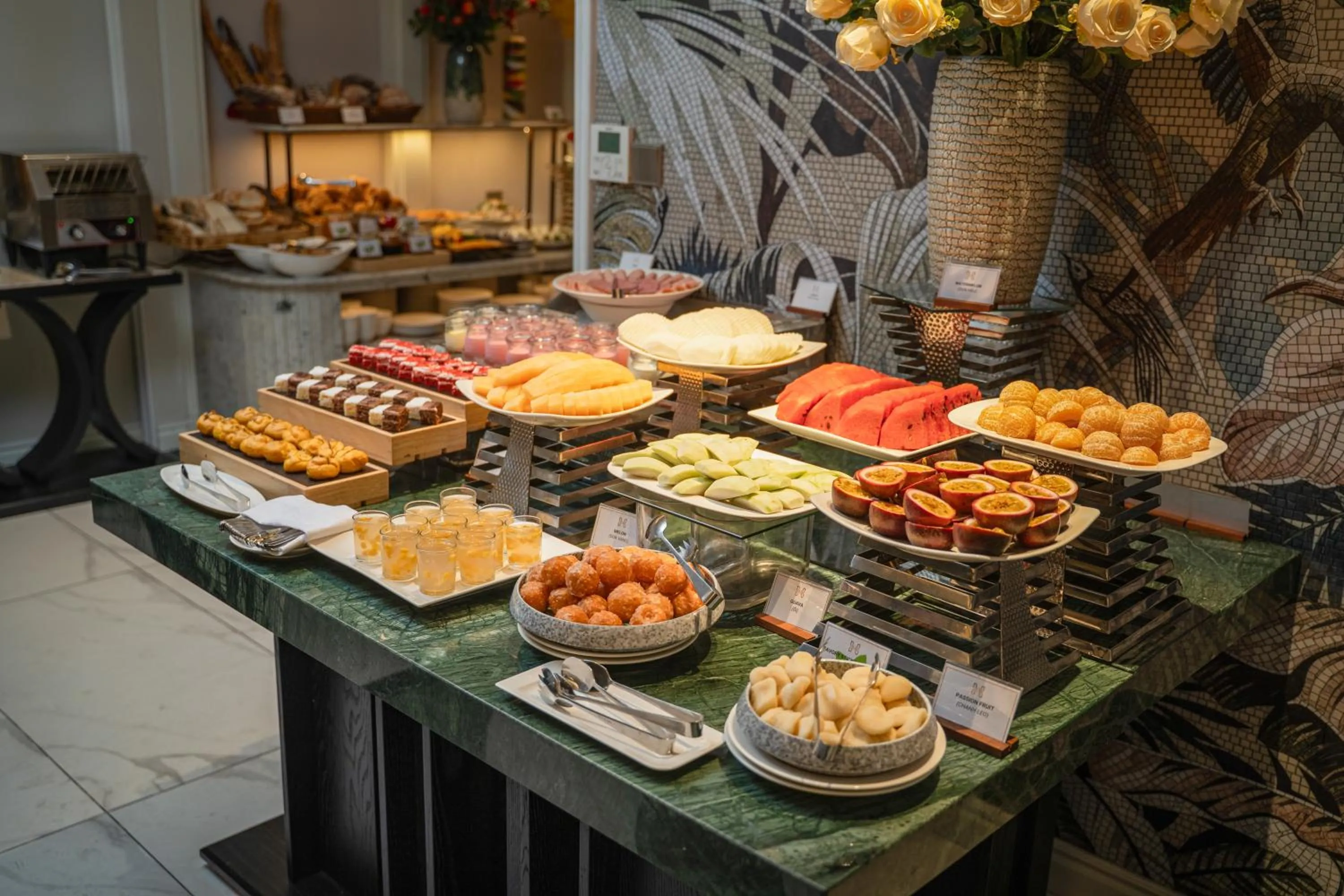 Buffet breakfast in Heritage Ham Long Hotel and Spa