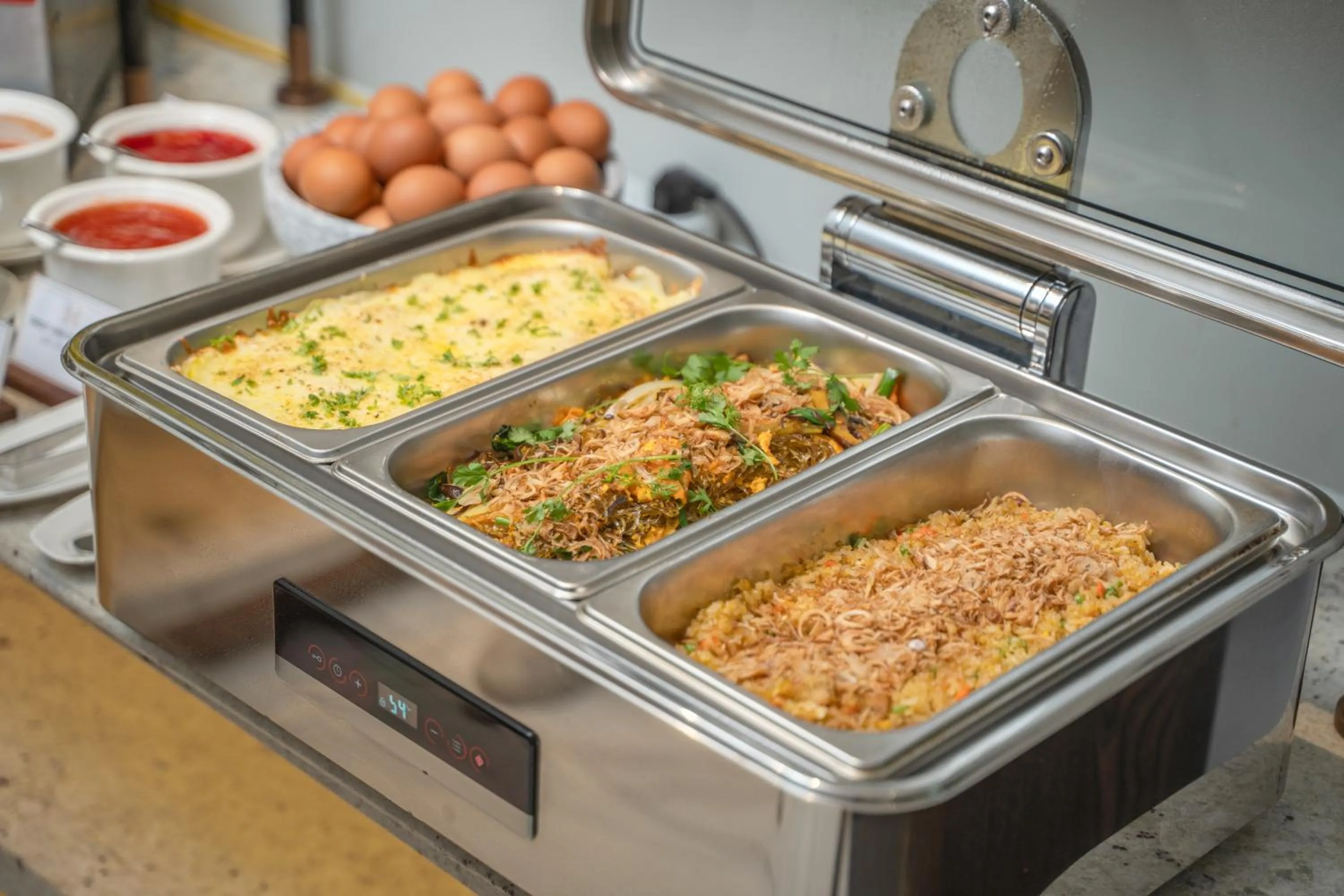 Buffet breakfast in Heritage Ham Long Hotel and Spa