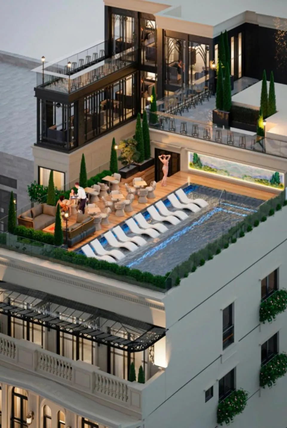 Pool view in Heritage Ham Long Hotel and Spa