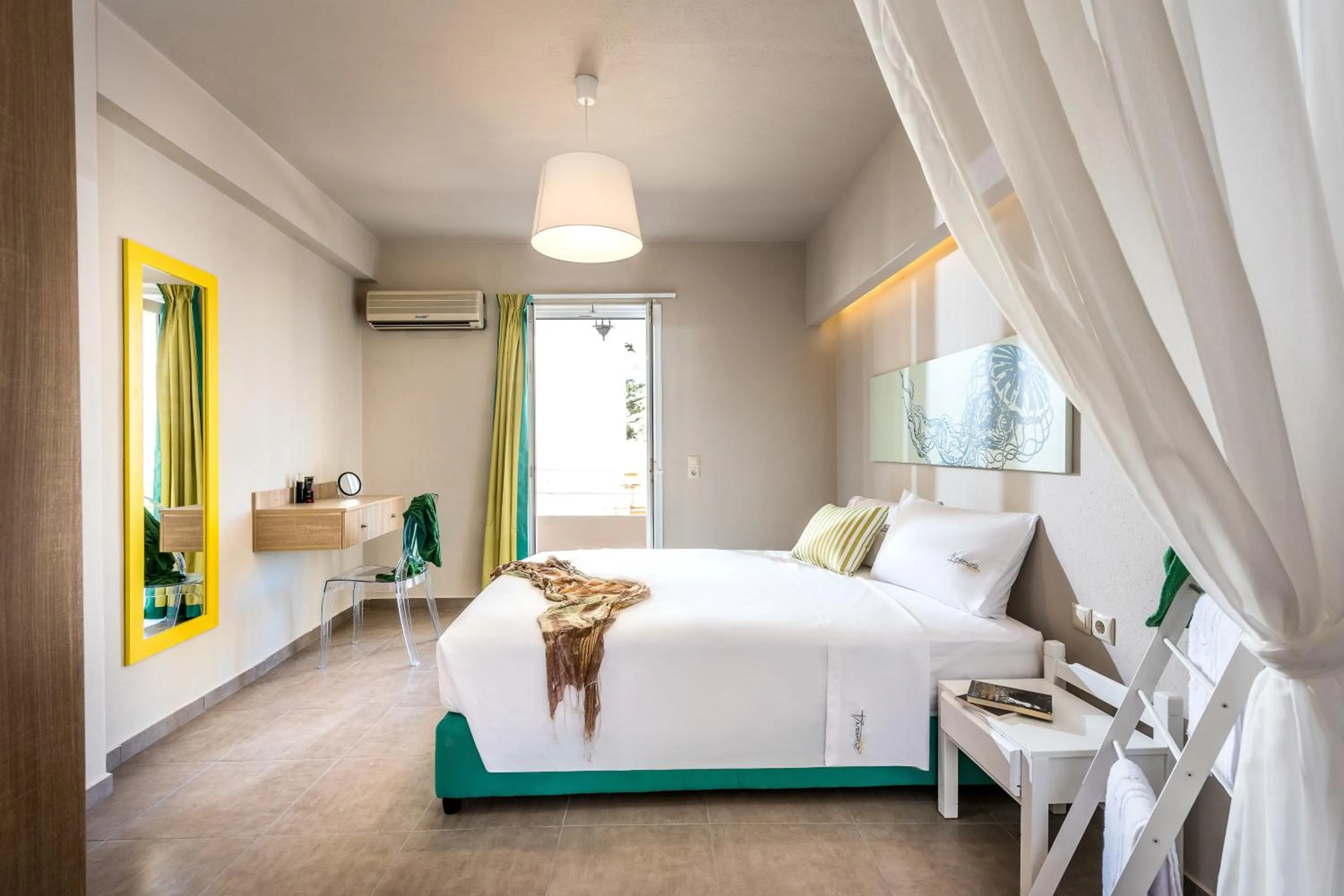 Bedroom, Bed in Anemos Suites by Estia