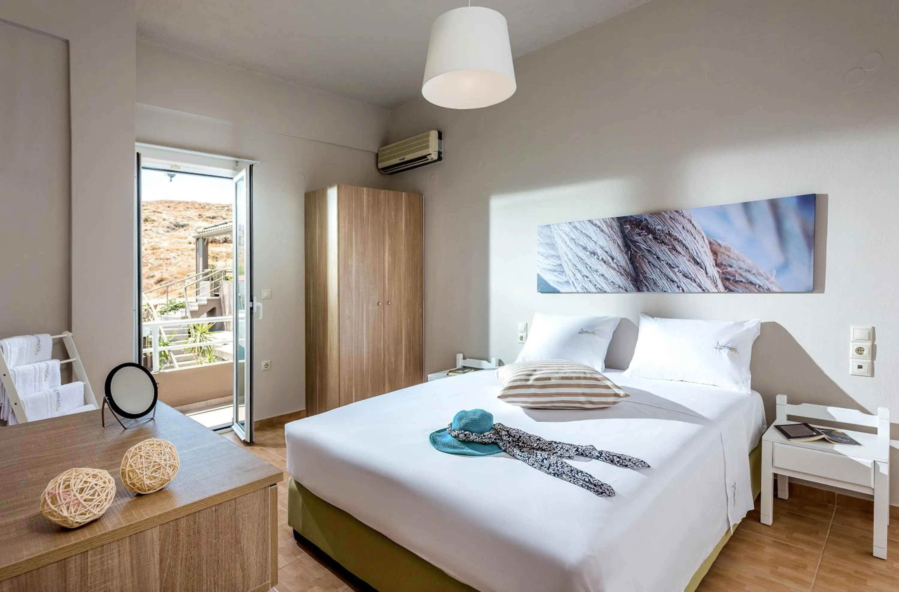 Bedroom, Bed in Anemos Suites by Estia