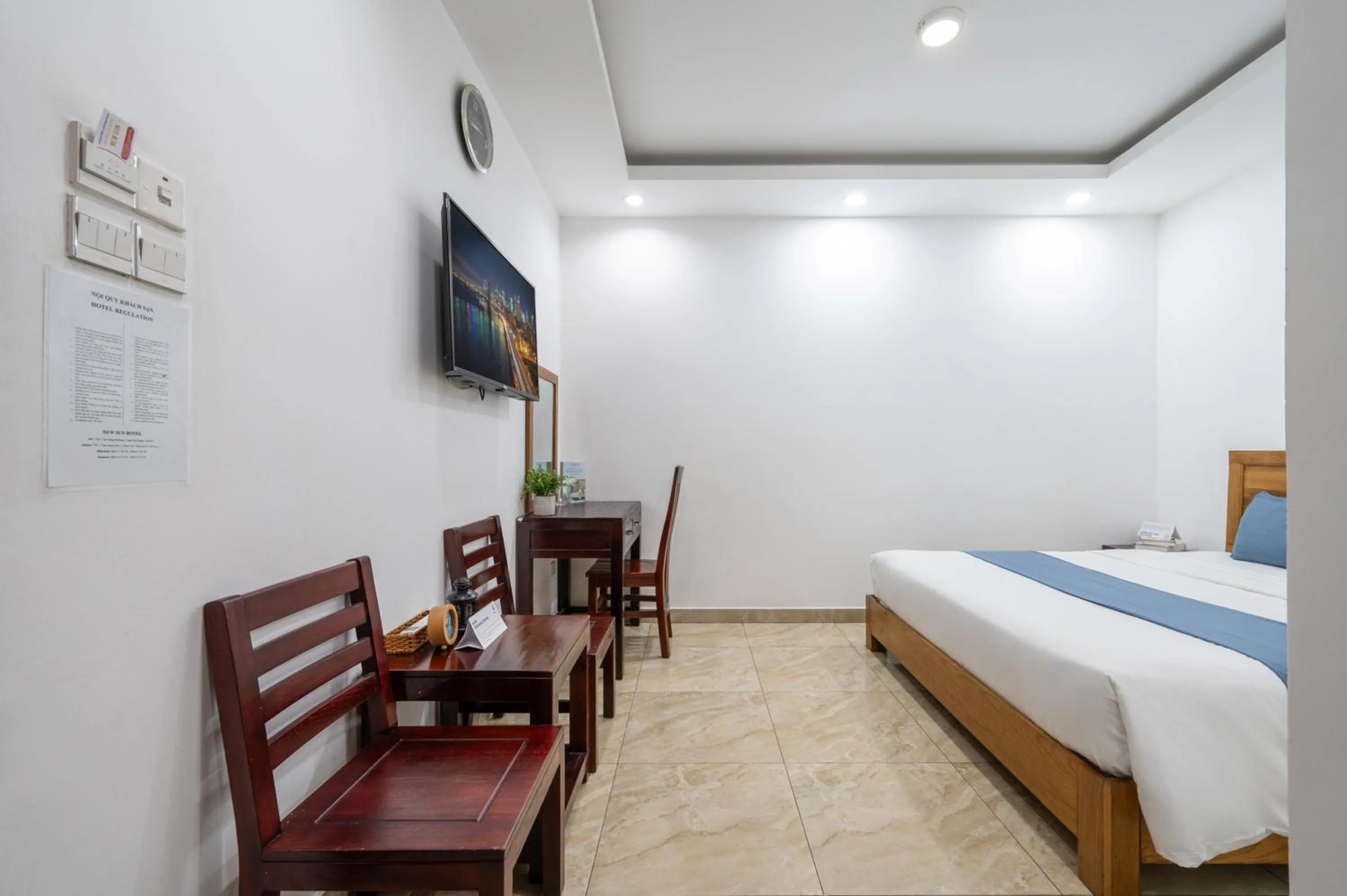 TV and multimedia, Bed in Cozrum - New Sun Hotel