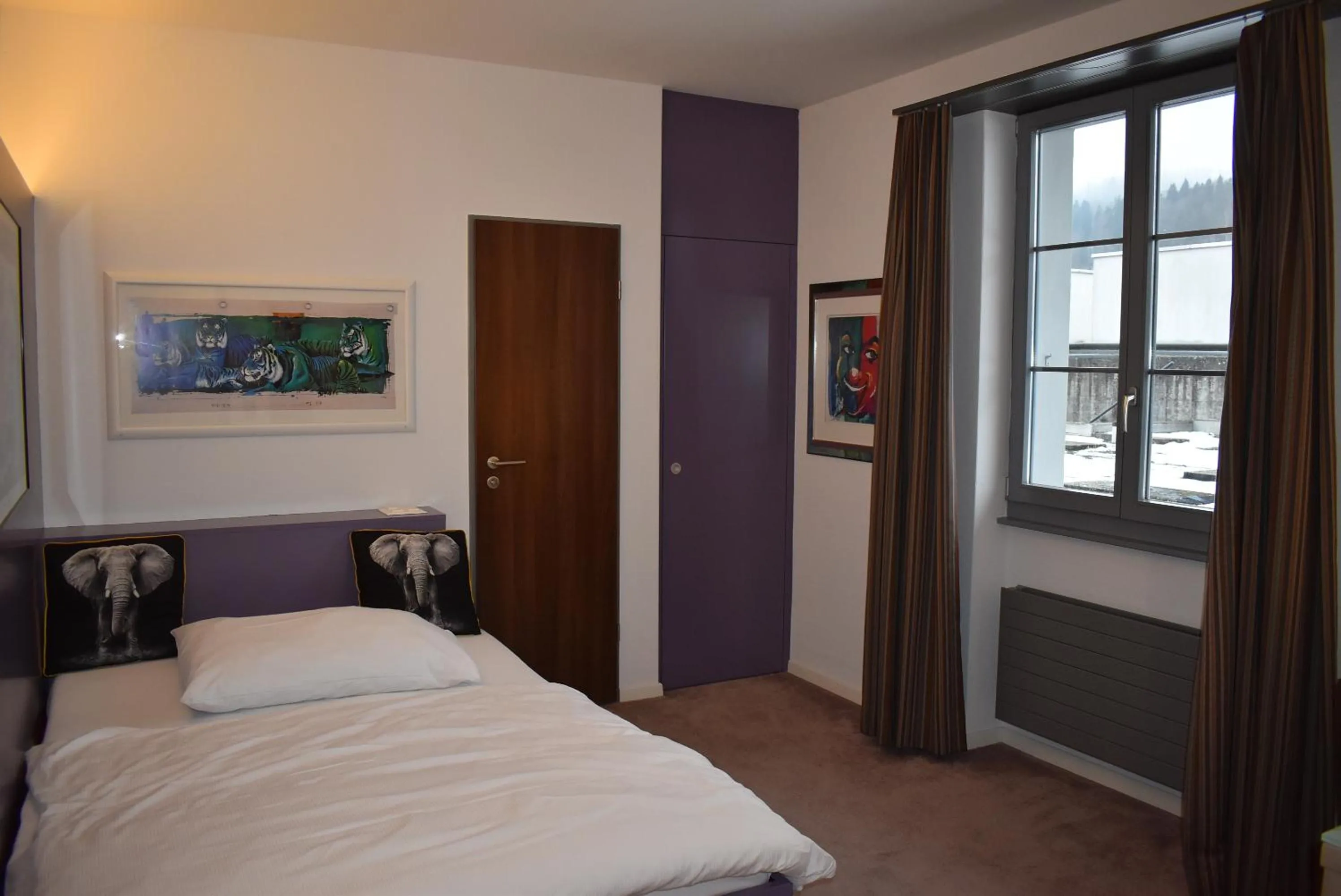Single Room with Bathroom in Herberge Teufenthal