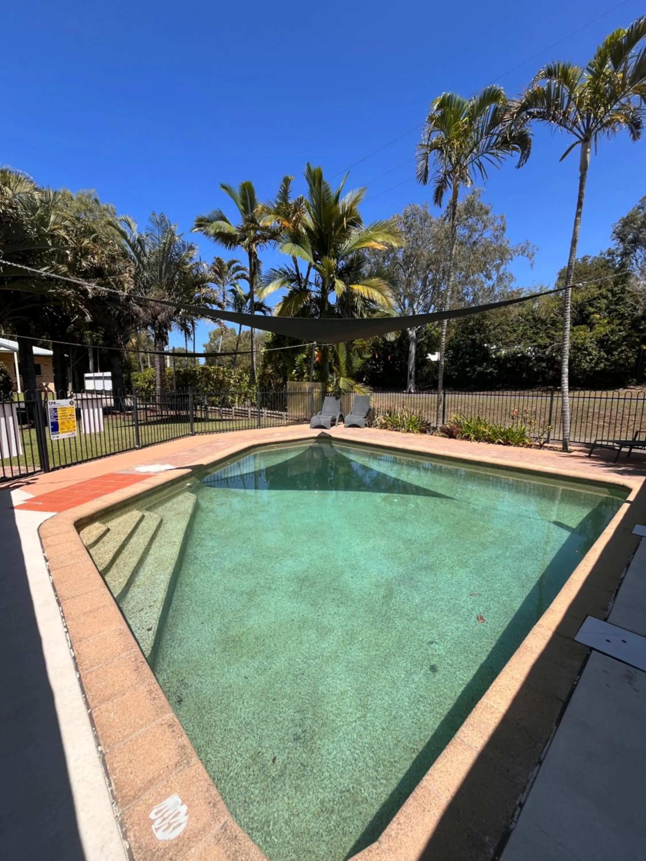 Swimming pool in Agnes Palms Motel