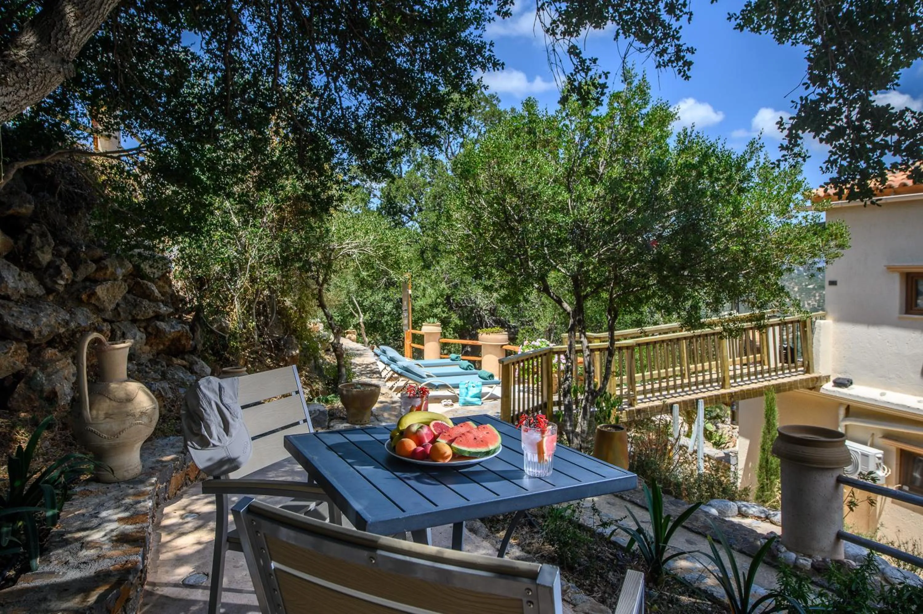 Patio in Country Hotel Velani