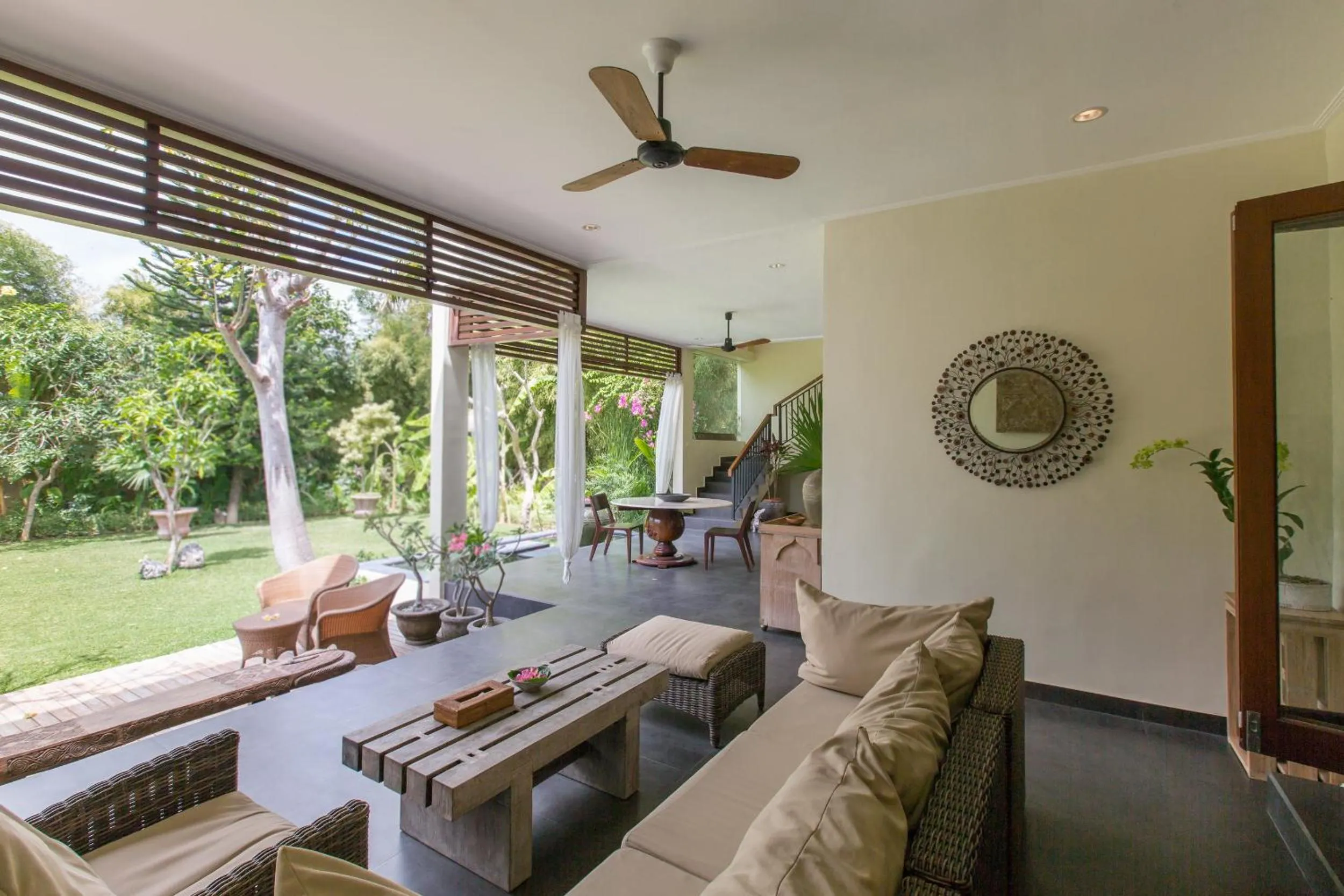 Seating area in Villa Balidamai by Nagisa Bali