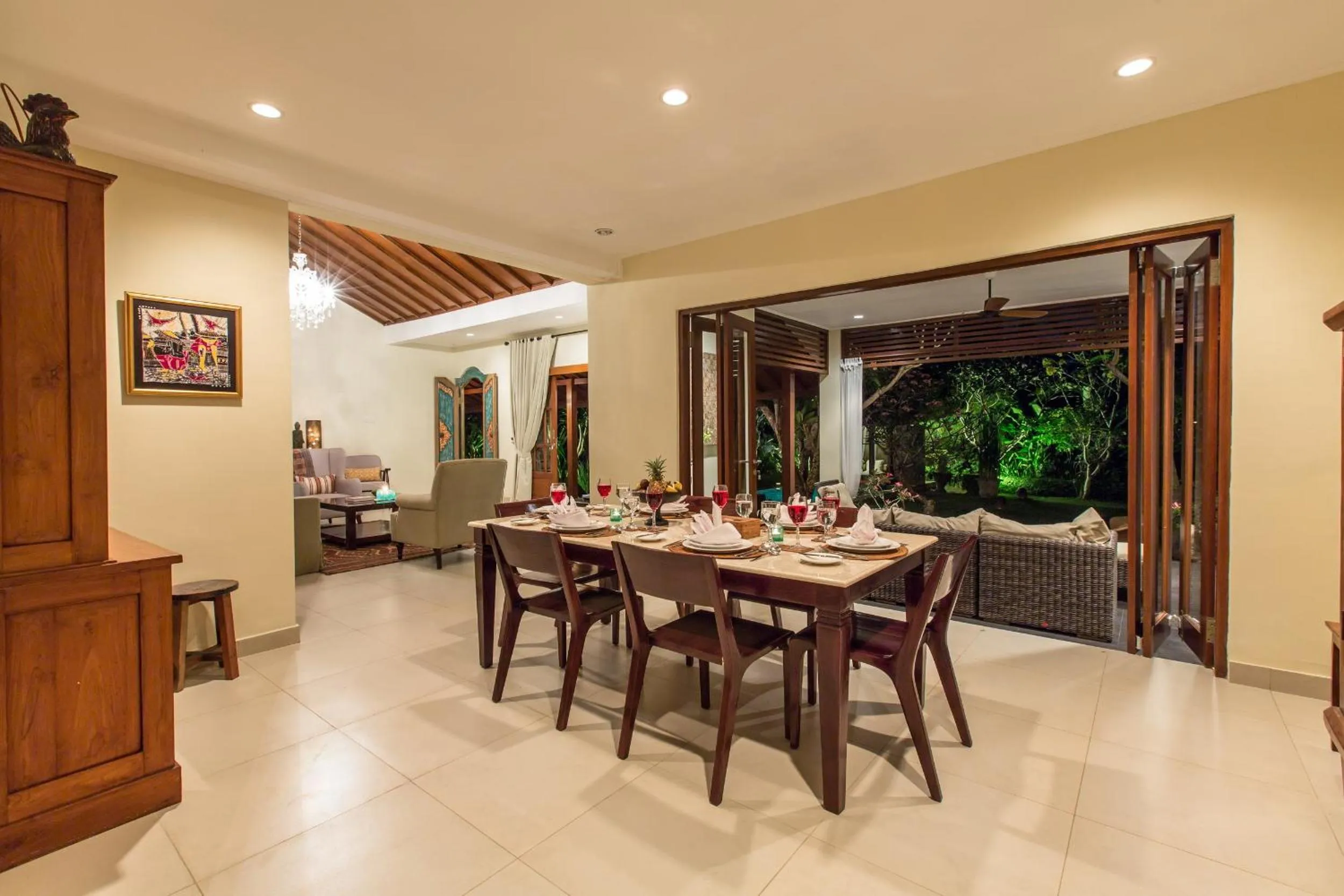 Dining area in Villa Balidamai by Nagisa Bali