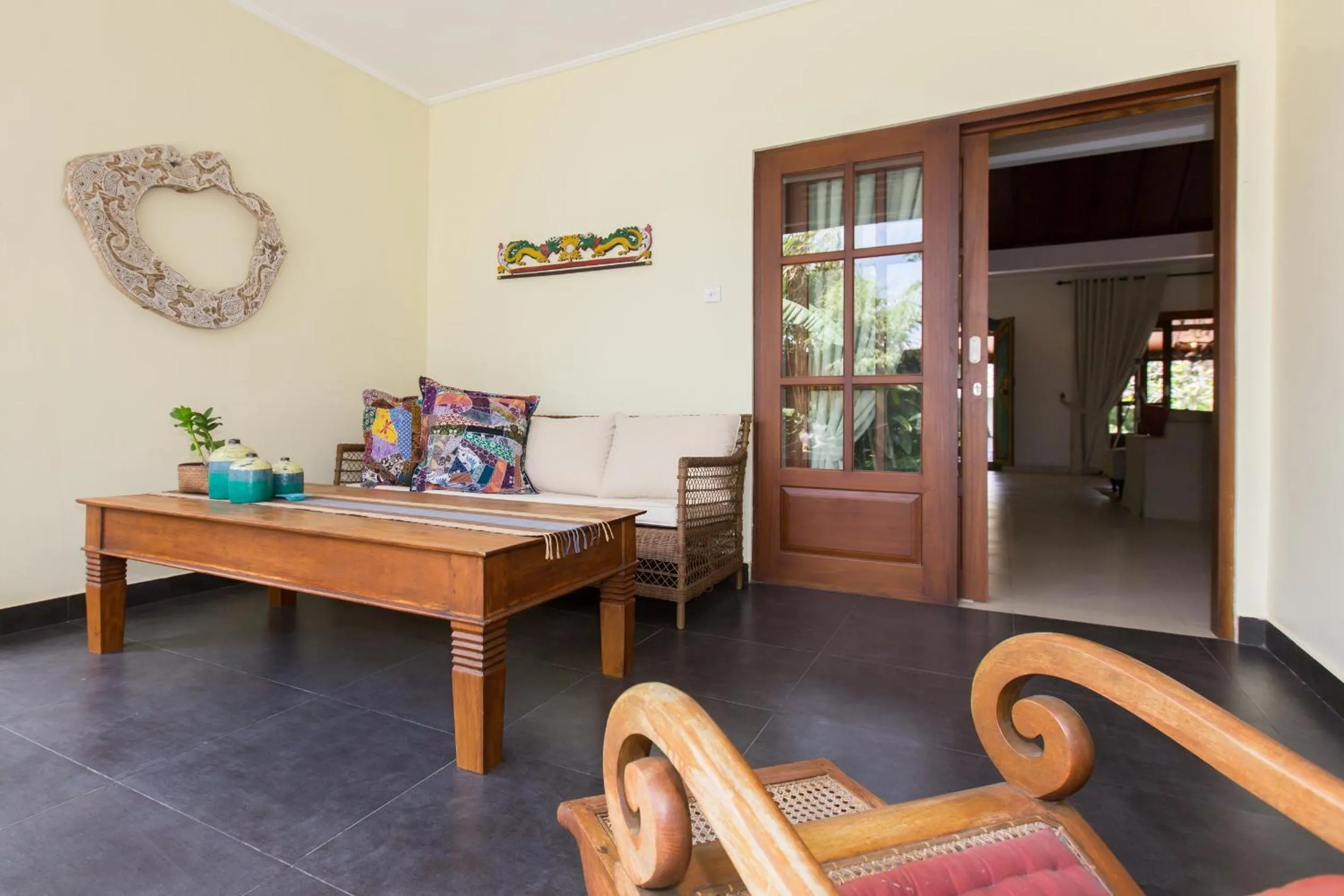 Seating area in Villa Balidamai by Nagisa Bali