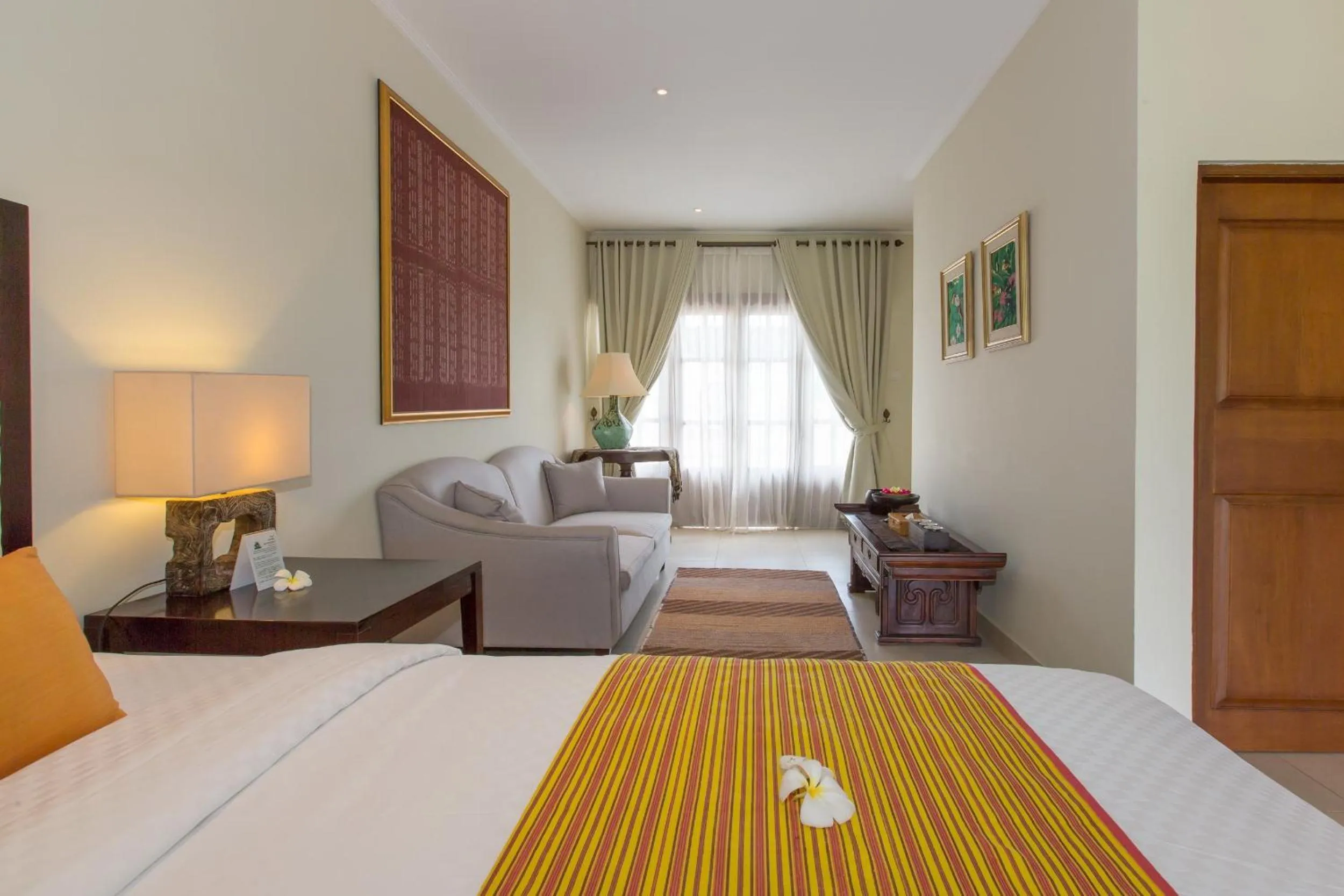 Seating area, Bed in Villa Balidamai by Nagisa Bali