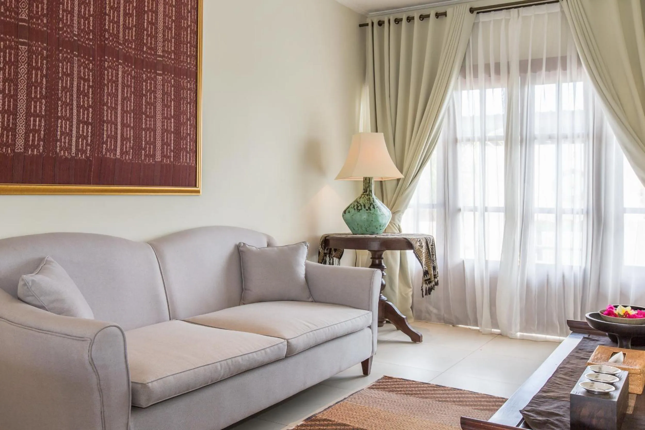 Seating area in Villa Balidamai by Nagisa Bali