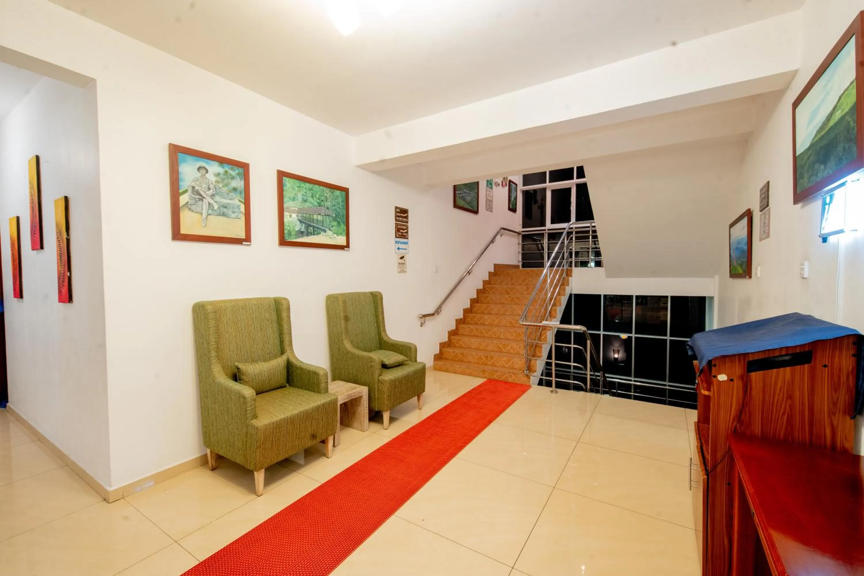 Seating area in Olympus Plaza Hotel