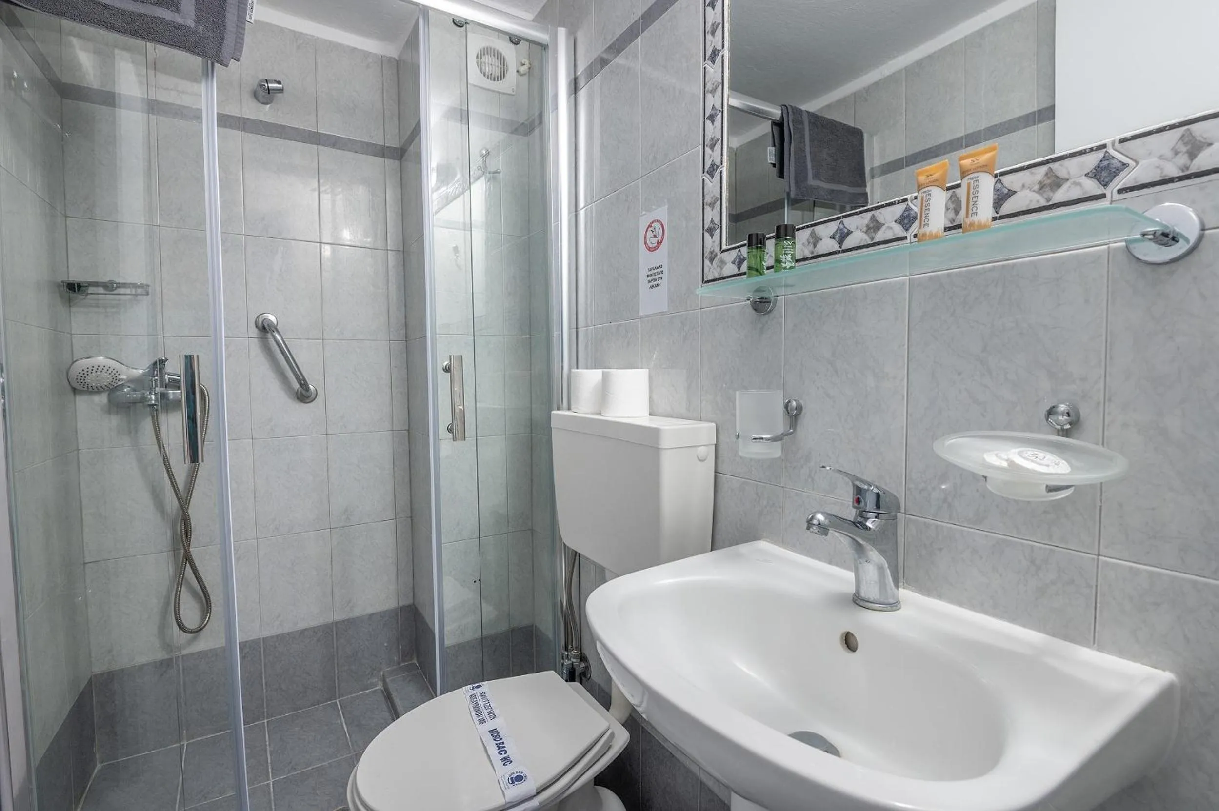 Shower in Genesis Hotel