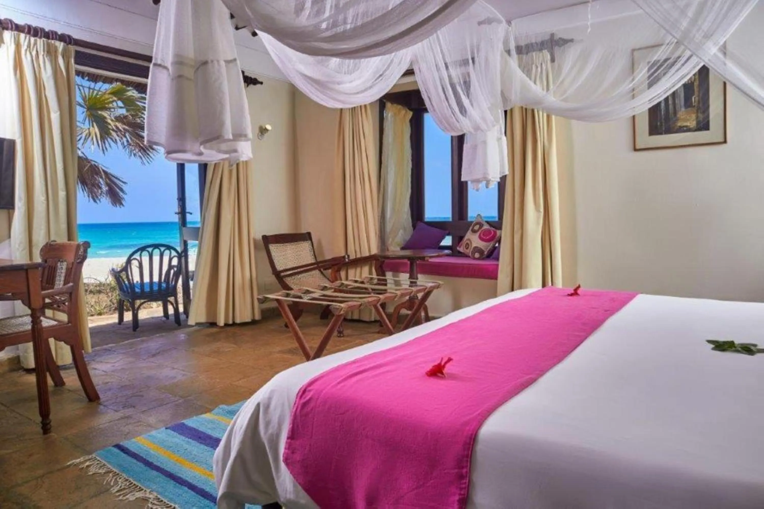 View (from property/room), Bed in Jacaranda Indian Ocean Beach Resort