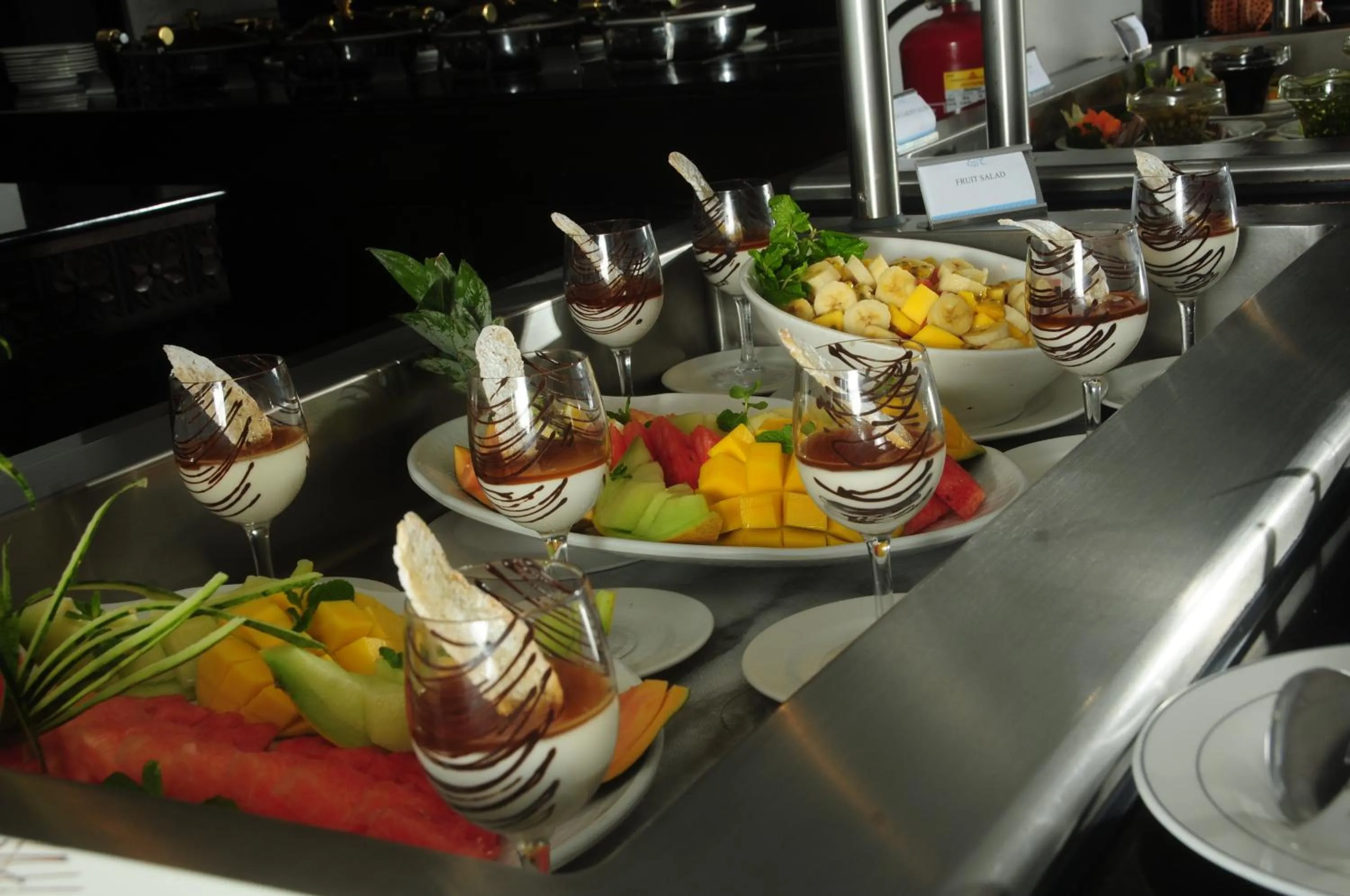 Buffet breakfast in Jacaranda Indian Ocean Beach Resort