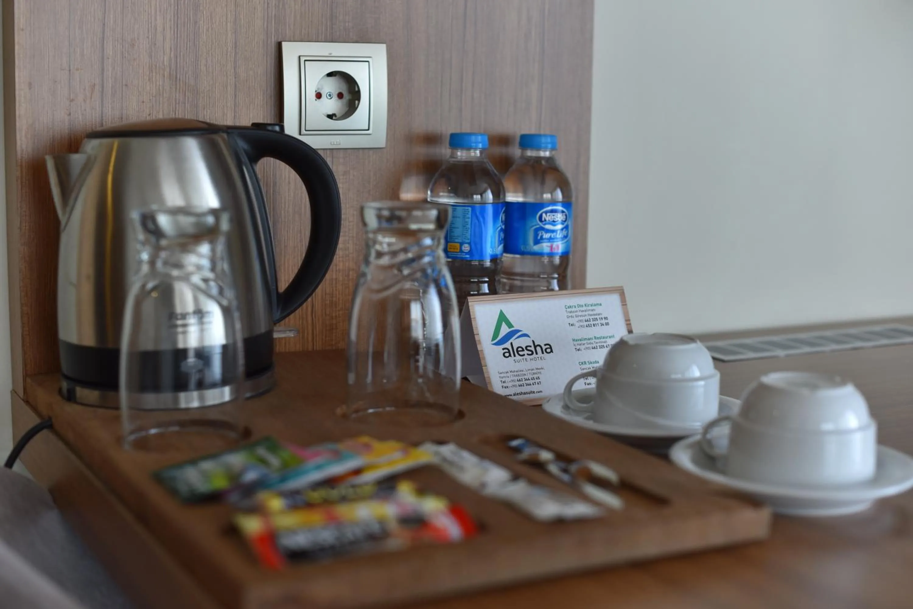 Coffee/tea facilities in Alesha Suite Otel