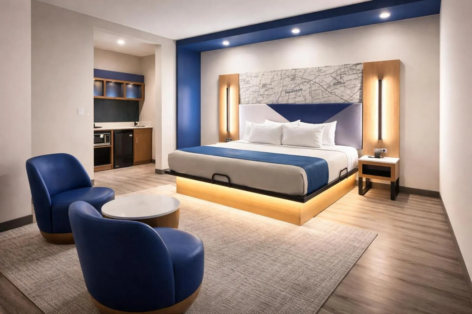 Seating area, Bed in Crystal Inn - NorthWest - 290